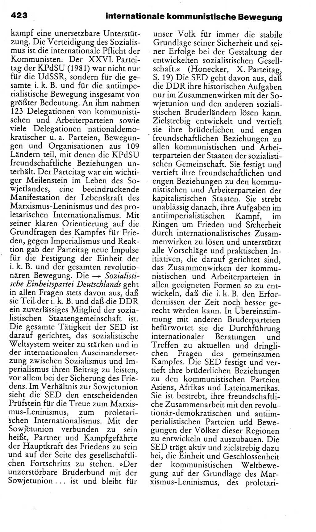 Kleines politisches Wörterbuch [Deutsche Demokratische Republik (DDR)] 1985, Seite 423 (Kl. pol. Wb. DDR 1985, S. 423)