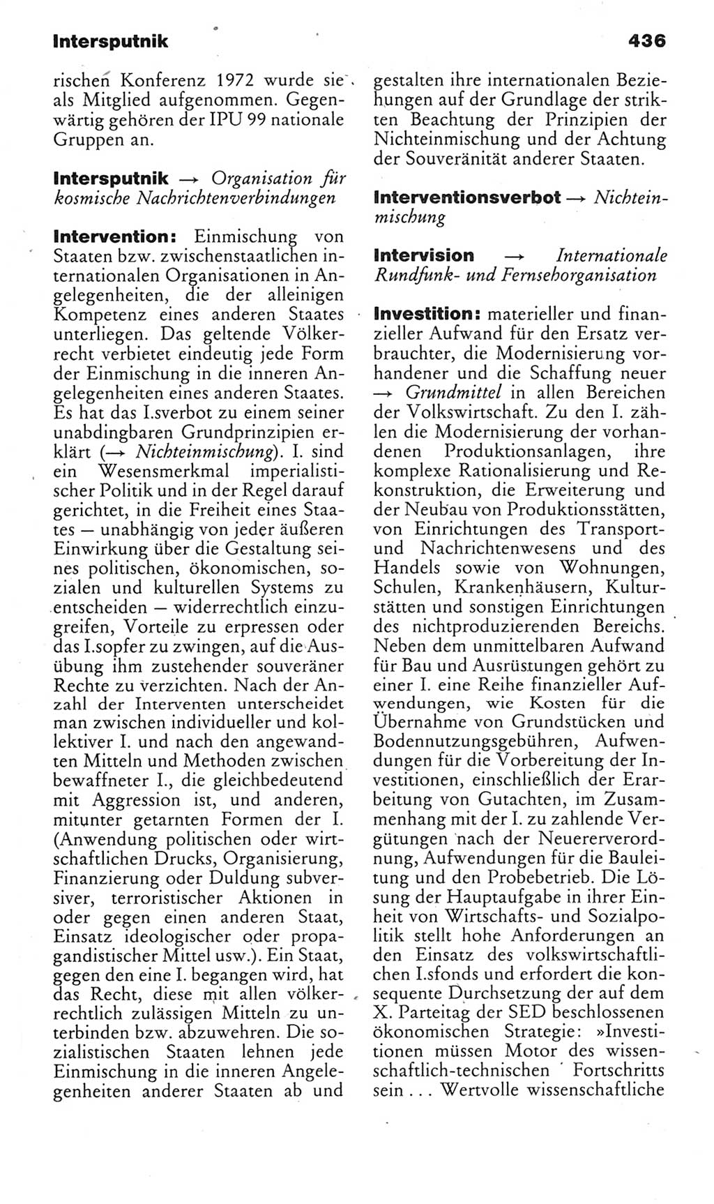 Kleines politisches Wörterbuch [Deutsche Demokratische Republik (DDR)] 1985, Seite 436 (Kl. pol. Wb. DDR 1985, S. 436)