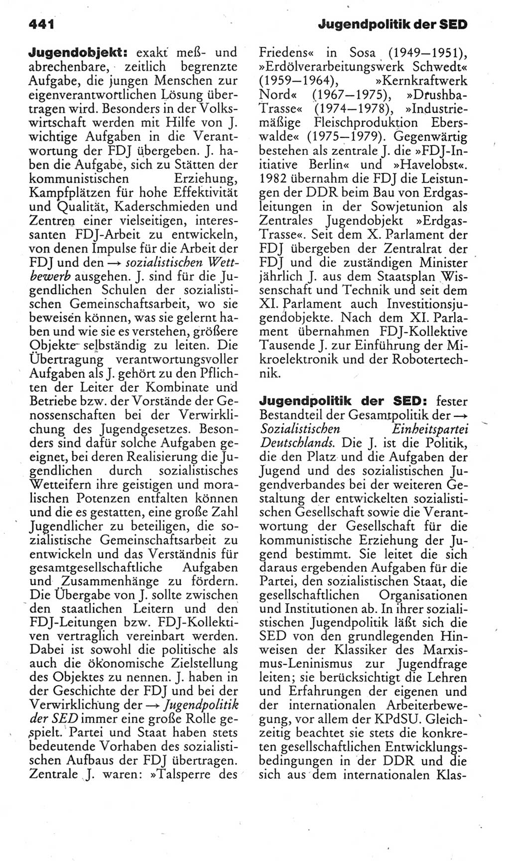 Kleines politisches Wörterbuch [Deutsche Demokratische Republik (DDR)] 1985, Seite 441 (Kl. pol. Wb. DDR 1985, S. 441)