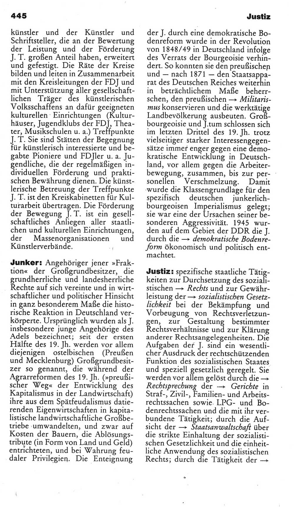 Kleines politisches Wörterbuch [Deutsche Demokratische Republik (DDR)] 1985, Seite 445 (Kl. pol. Wb. DDR 1985, S. 445)