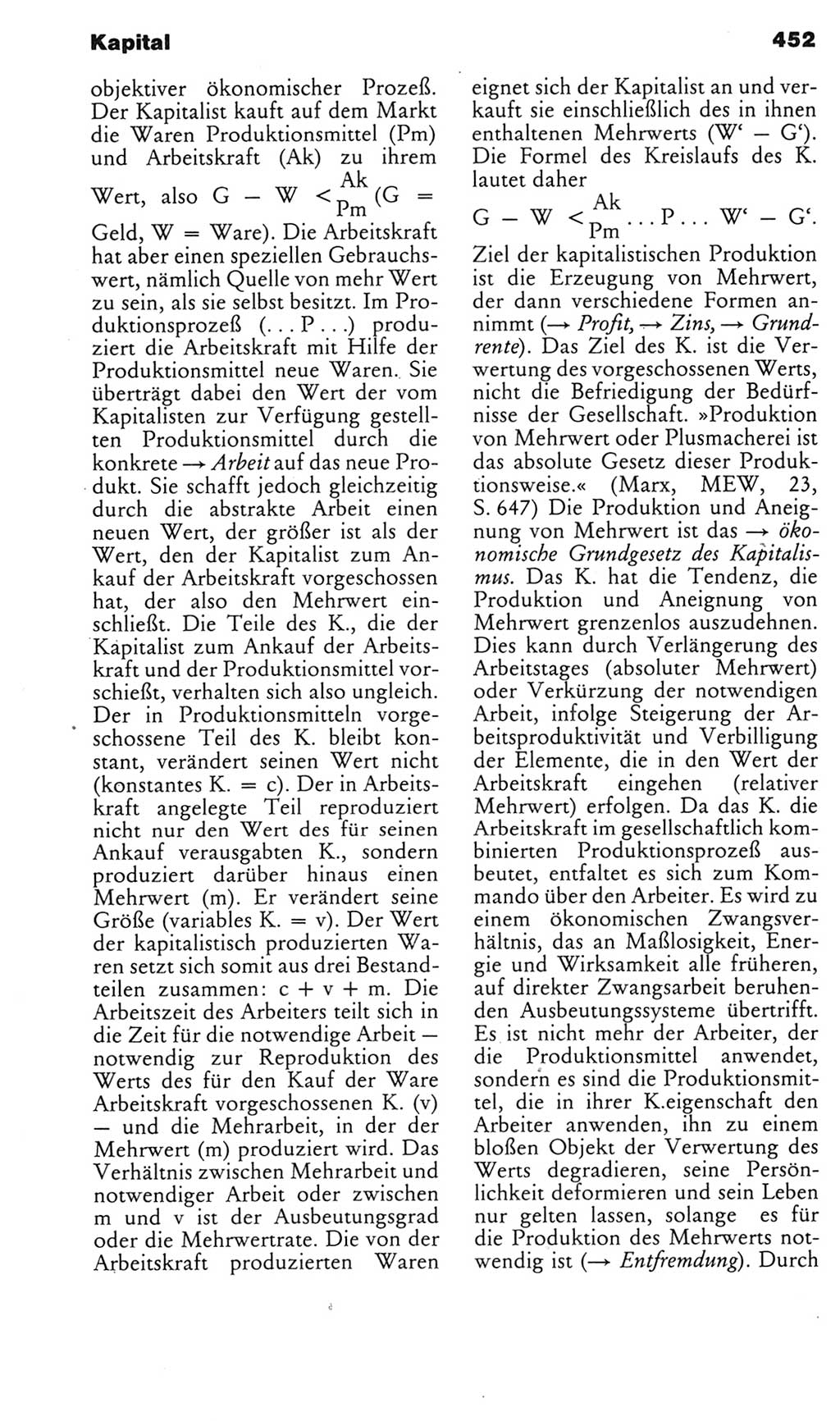 Kleines politisches Wörterbuch [Deutsche Demokratische Republik (DDR)] 1985, Seite 452 (Kl. pol. Wb. DDR 1985, S. 452)