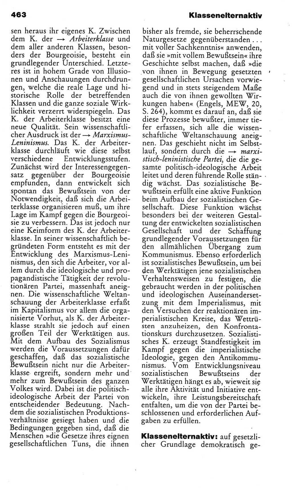 Kleines politisches Wörterbuch [Deutsche Demokratische Republik (DDR)] 1985, Seite 463 (Kl. pol. Wb. DDR 1985, S. 463)