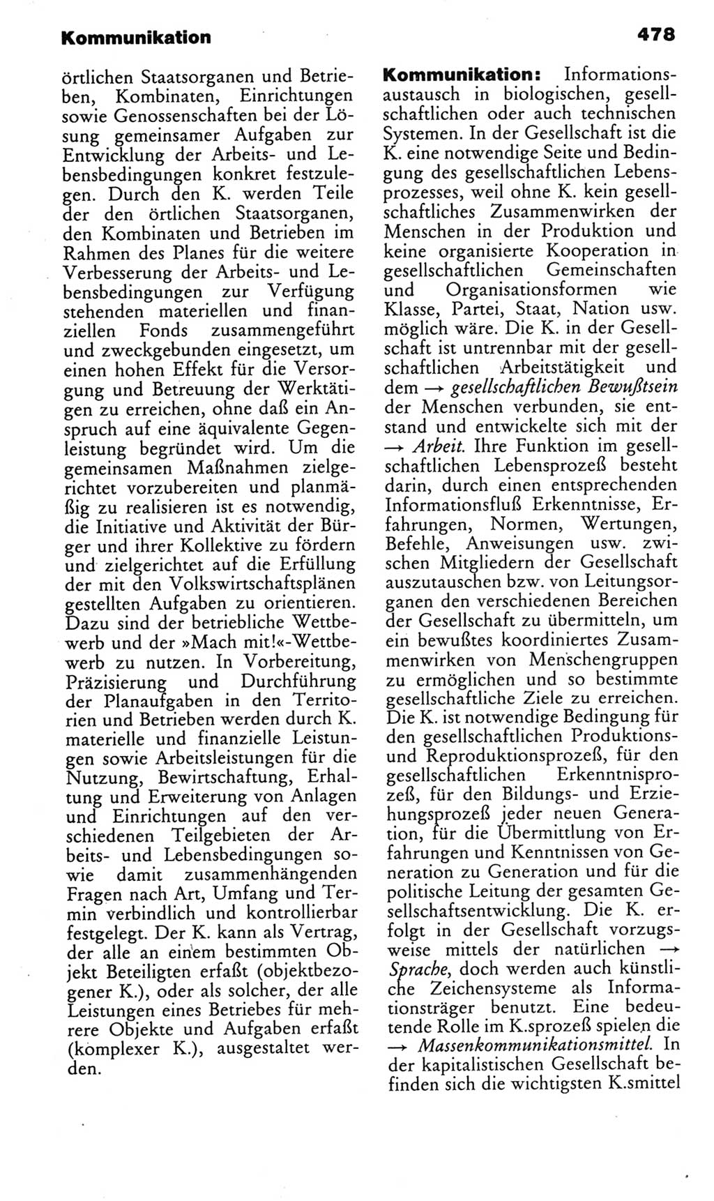 Kleines politisches Wörterbuch [Deutsche Demokratische Republik (DDR)] 1985, Seite 478 (Kl. pol. Wb. DDR 1985, S. 478)