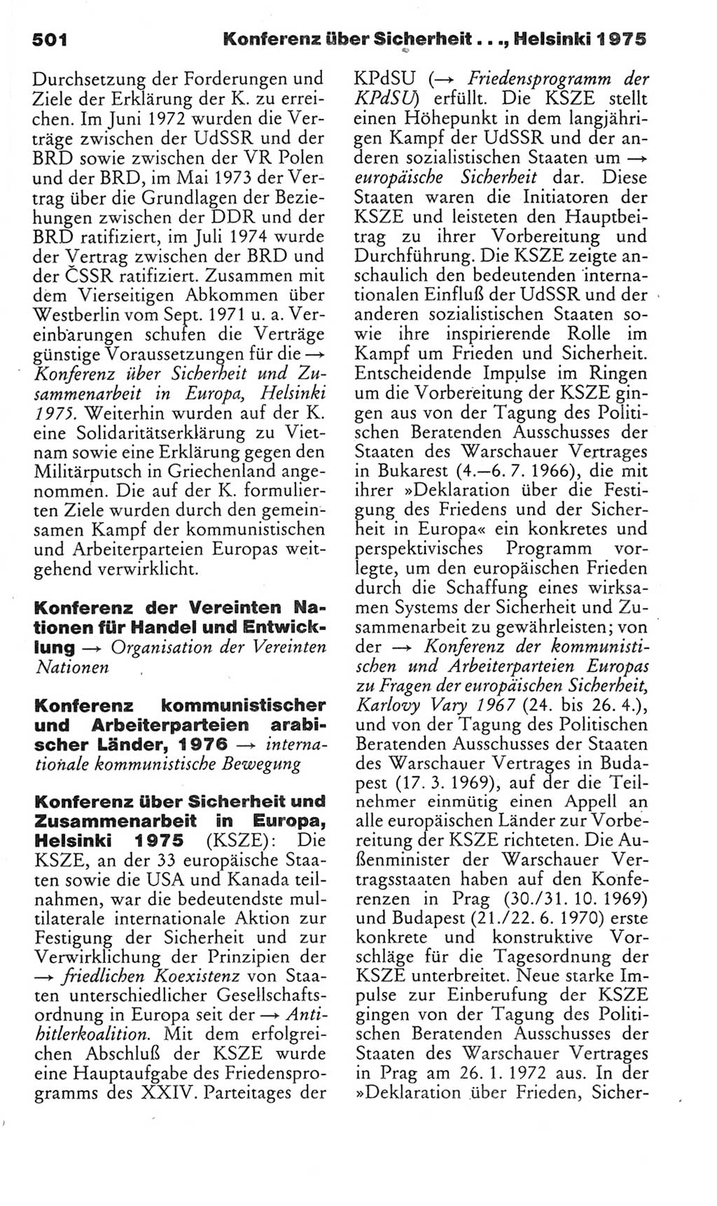 Kleines politisches Wörterbuch [Deutsche Demokratische Republik (DDR)] 1985, Seite 501 (Kl. pol. Wb. DDR 1985, S. 501)