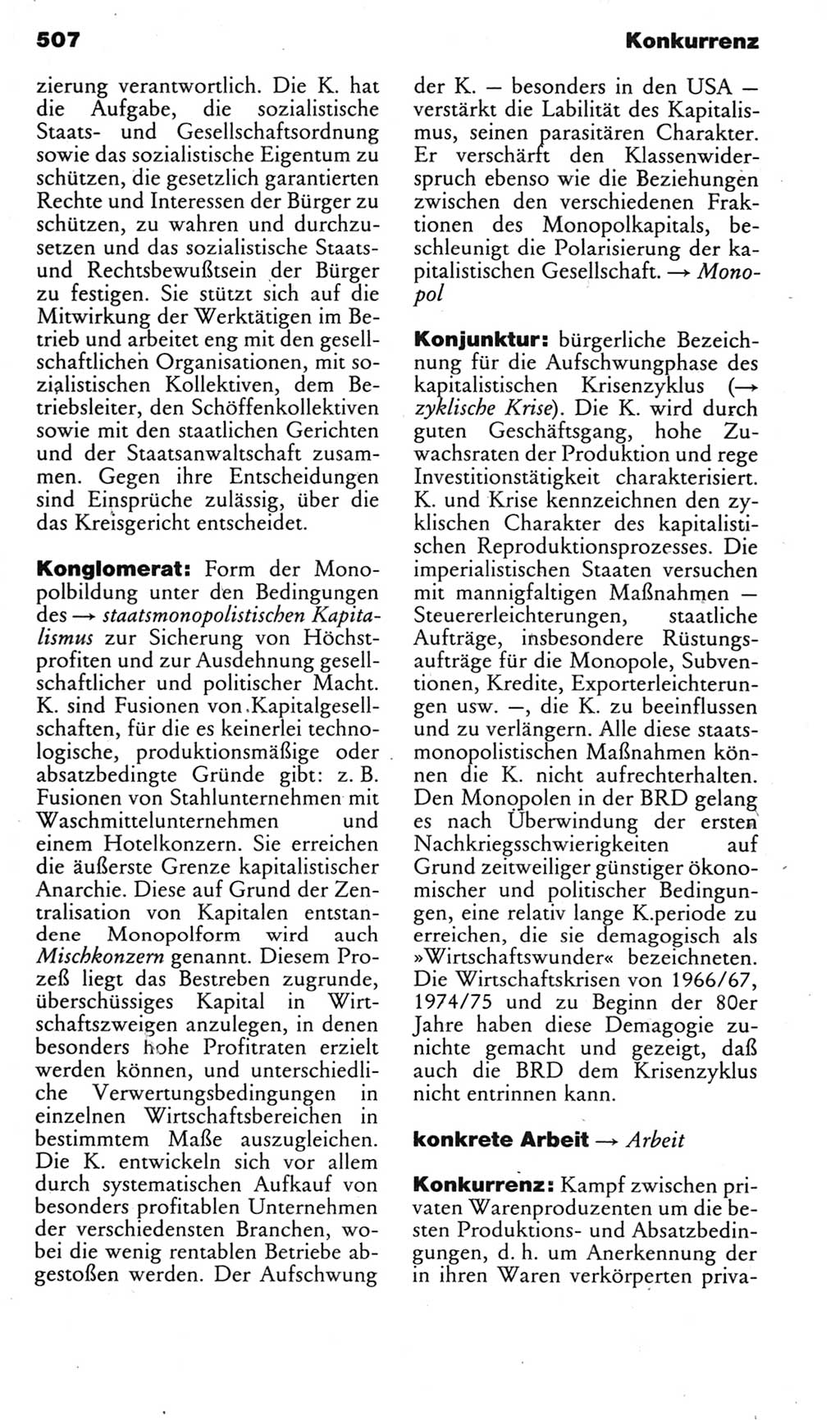 Kleines politisches Wörterbuch [Deutsche Demokratische Republik (DDR)] 1985, Seite 507 (Kl. pol. Wb. DDR 1985, S. 507)