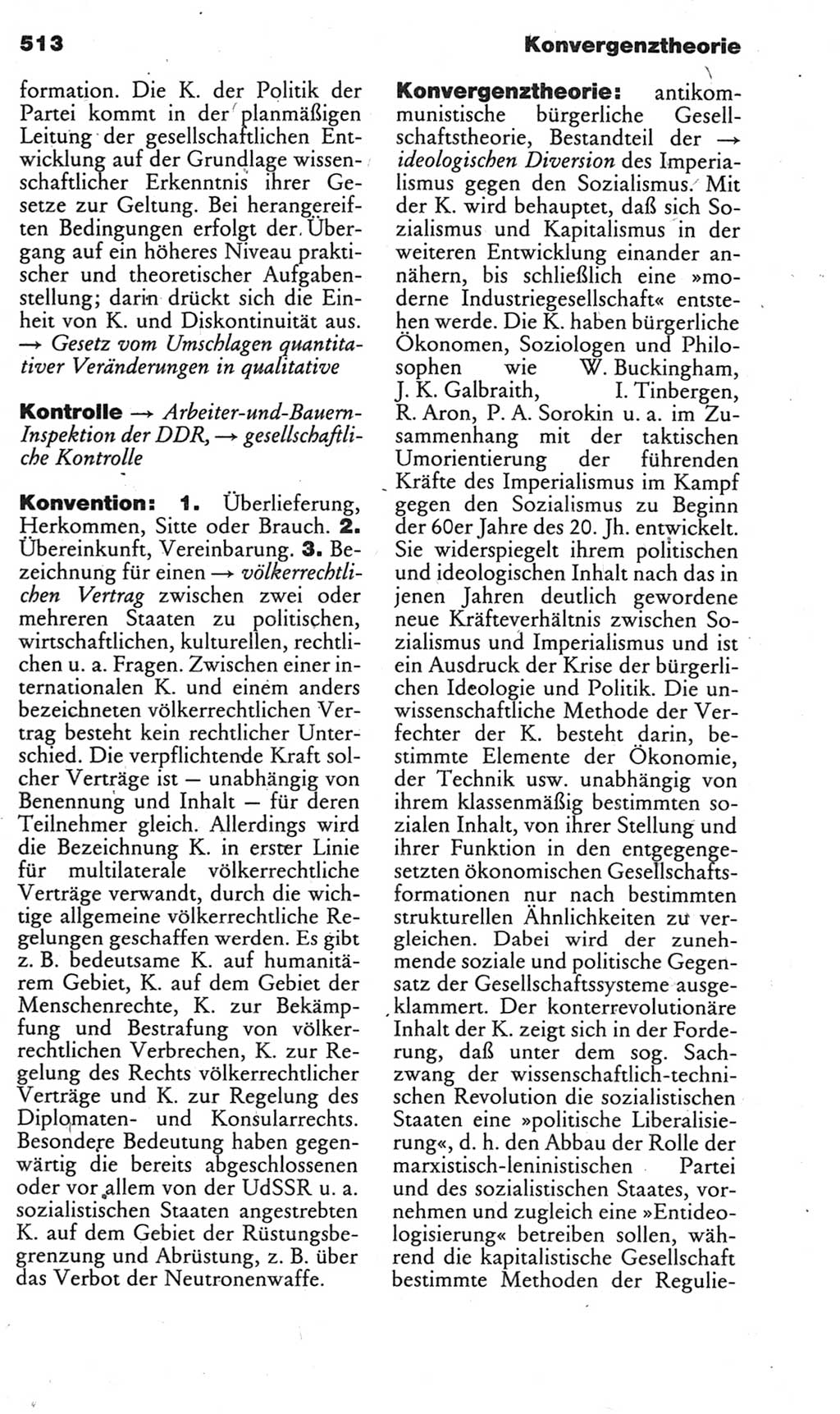 Kleines politisches Wörterbuch [Deutsche Demokratische Republik (DDR)] 1985, Seite 513 (Kl. pol. Wb. DDR 1985, S. 513)