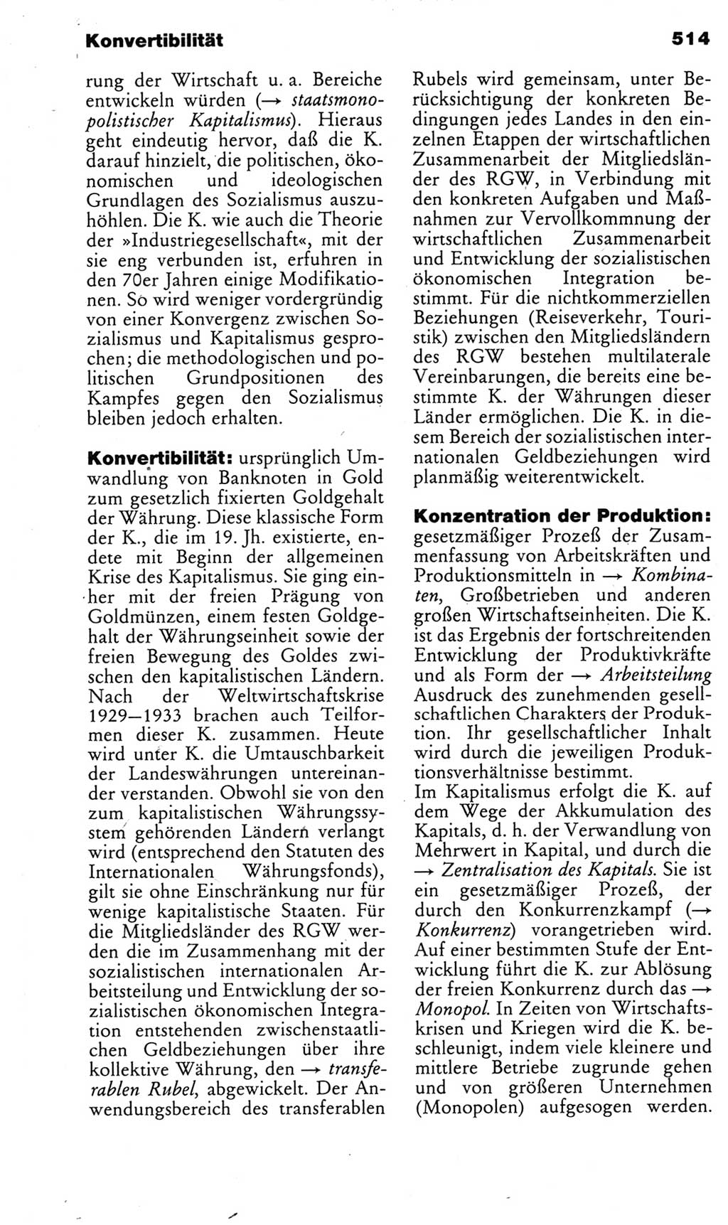 Kleines politisches Wörterbuch [Deutsche Demokratische Republik (DDR)] 1985, Seite 514 (Kl. pol. Wb. DDR 1985, S. 514)