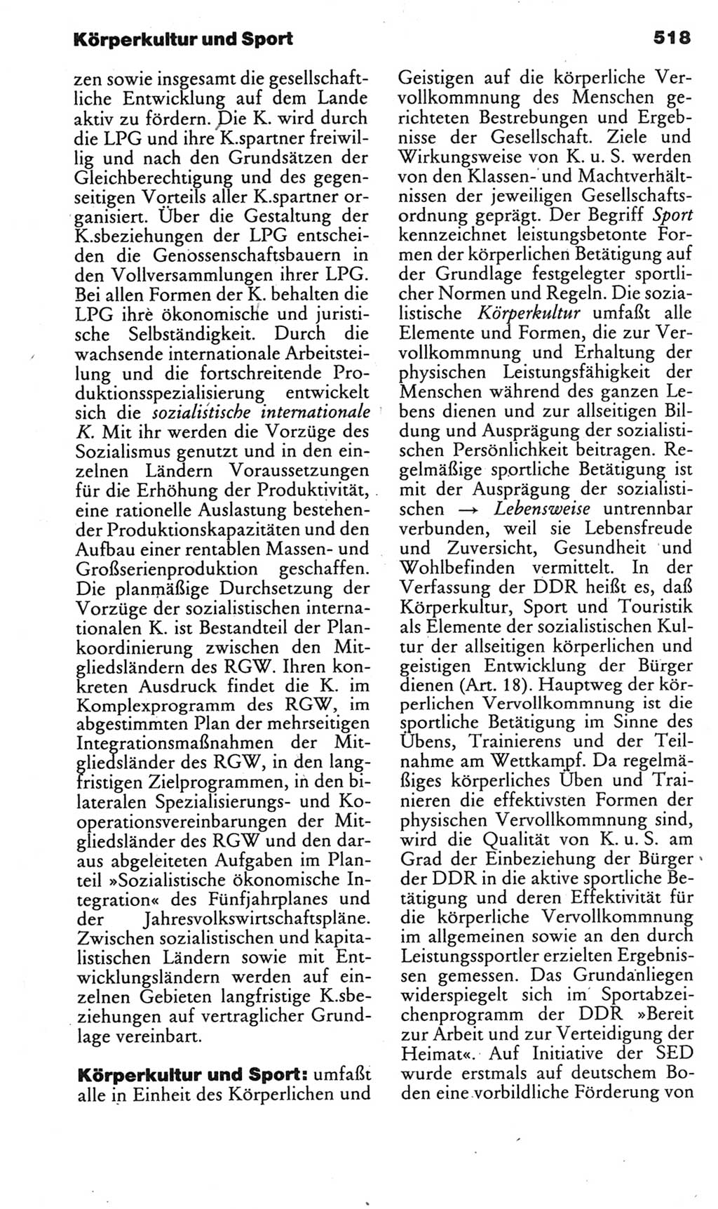 Kleines politisches Wörterbuch [Deutsche Demokratische Republik (DDR)] 1985, Seite 518 (Kl. pol. Wb. DDR 1985, S. 518)