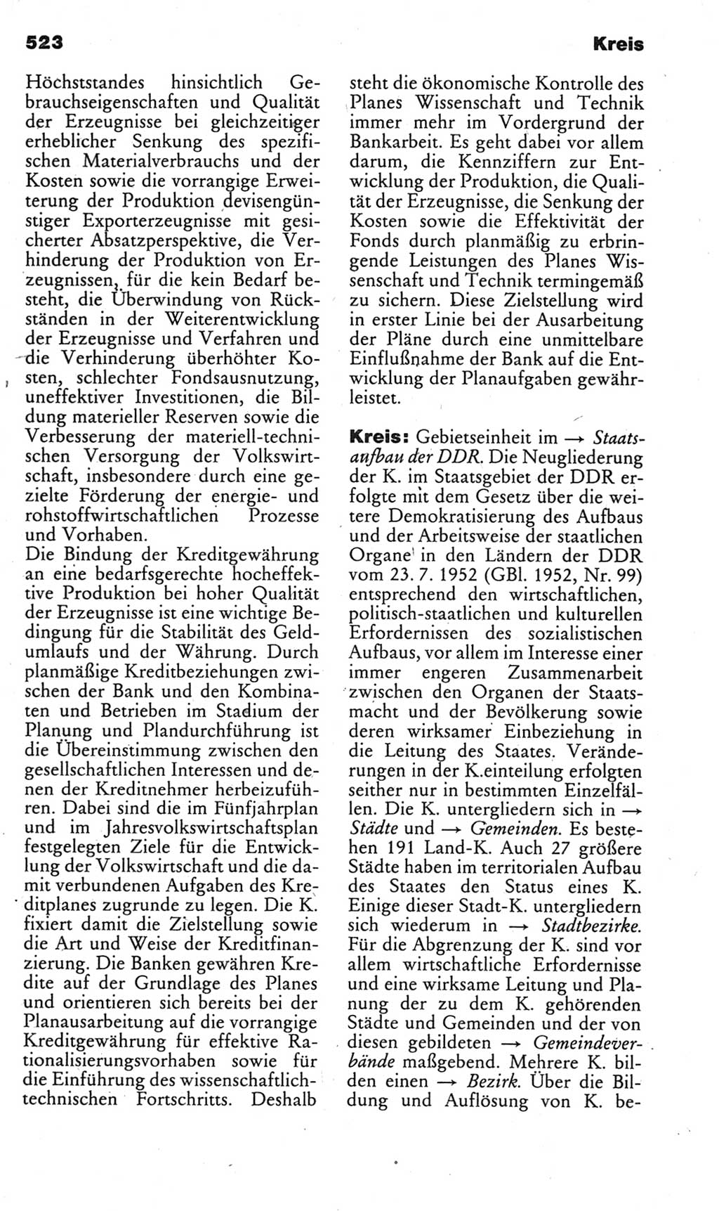 Kleines politisches Wörterbuch [Deutsche Demokratische Republik (DDR)] 1985, Seite 523 (Kl. pol. Wb. DDR 1985, S. 523)