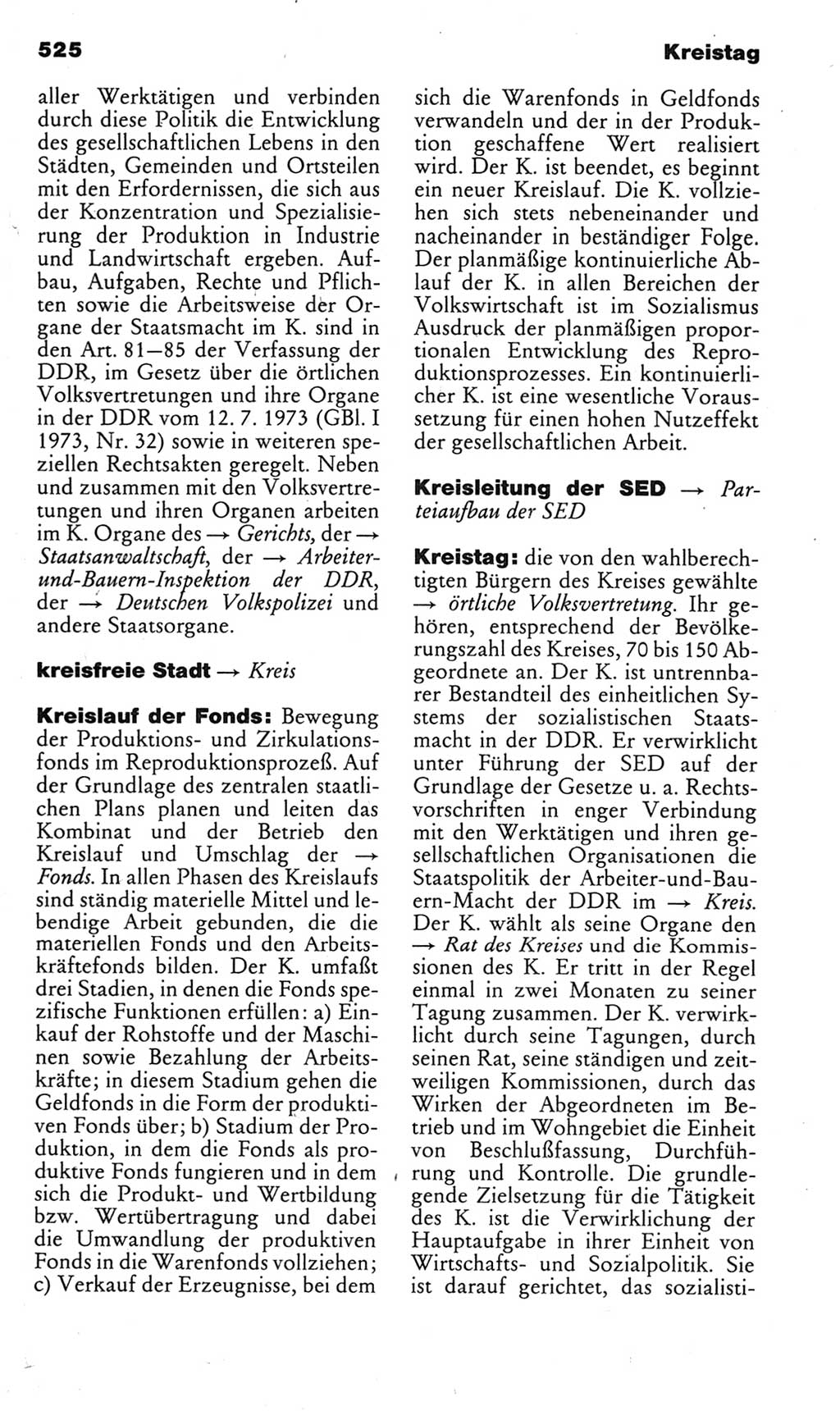 Kleines politisches Wörterbuch [Deutsche Demokratische Republik (DDR)] 1985, Seite 525 (Kl. pol. Wb. DDR 1985, S. 525)