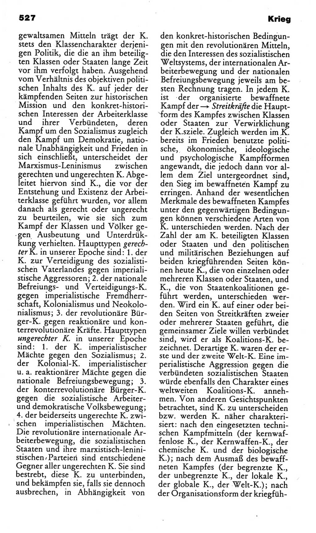 Kleines politisches Wörterbuch [Deutsche Demokratische Republik (DDR)] 1985, Seite 527 (Kl. pol. Wb. DDR 1985, S. 527)