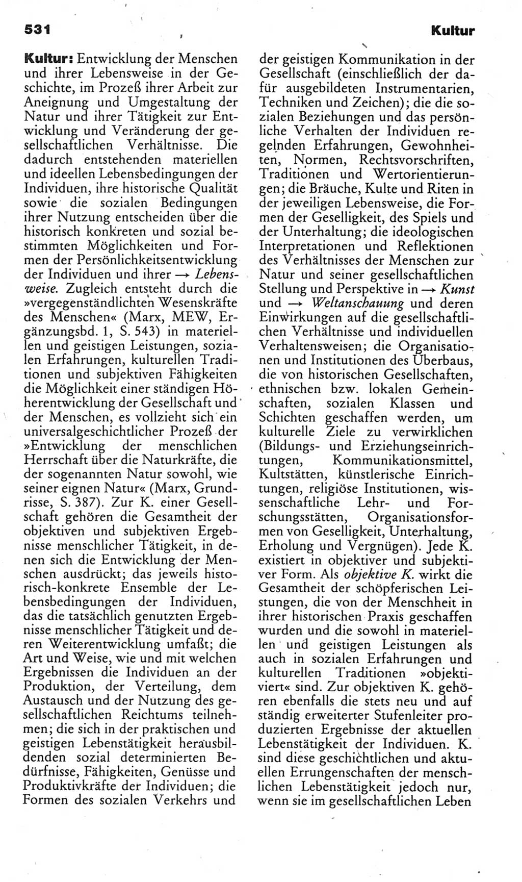 Kleines politisches Wörterbuch [Deutsche Demokratische Republik (DDR)] 1985, Seite 531 (Kl. pol. Wb. DDR 1985, S. 531)