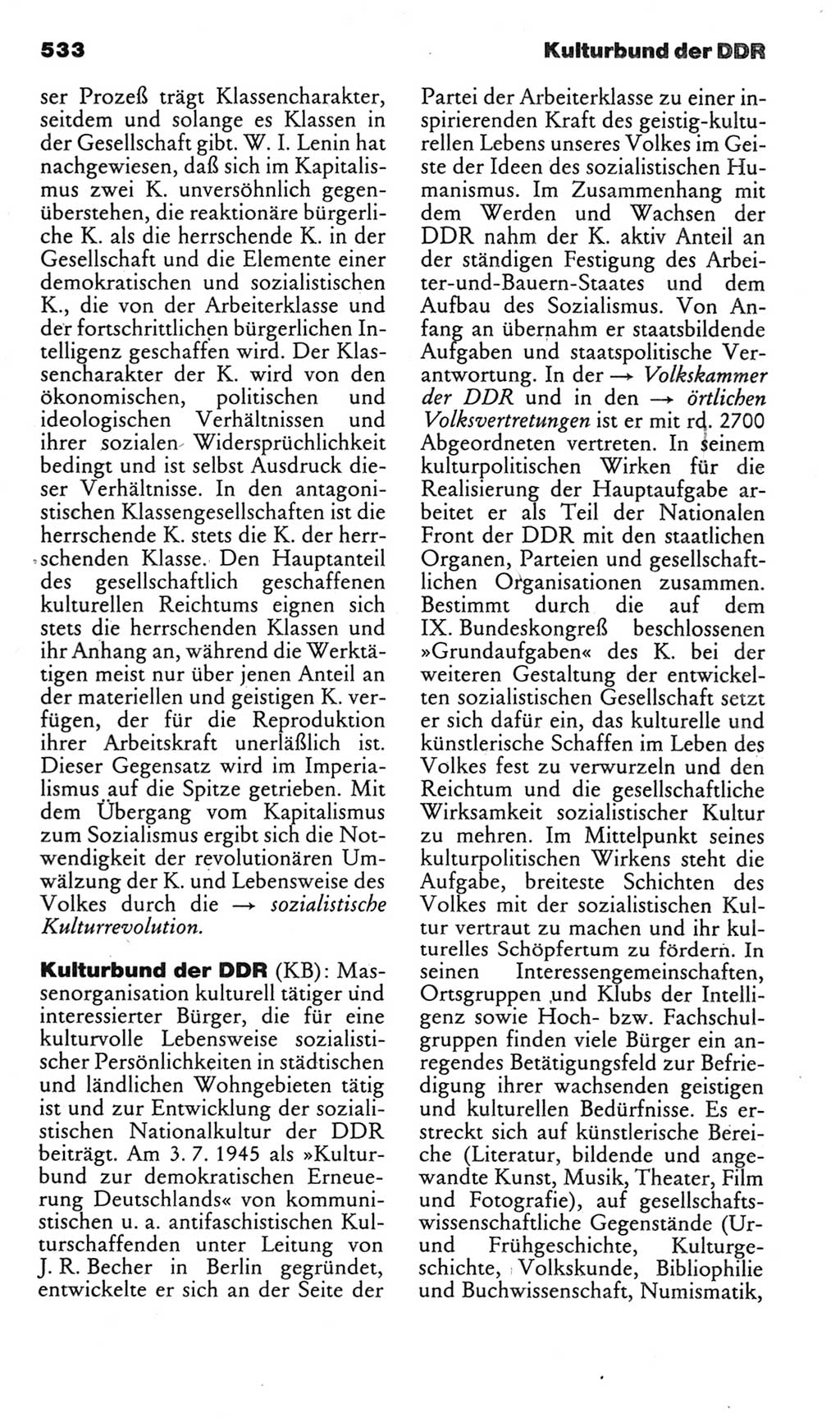 Kleines politisches Wörterbuch [Deutsche Demokratische Republik (DDR)] 1985, Seite 533 (Kl. pol. Wb. DDR 1985, S. 533)