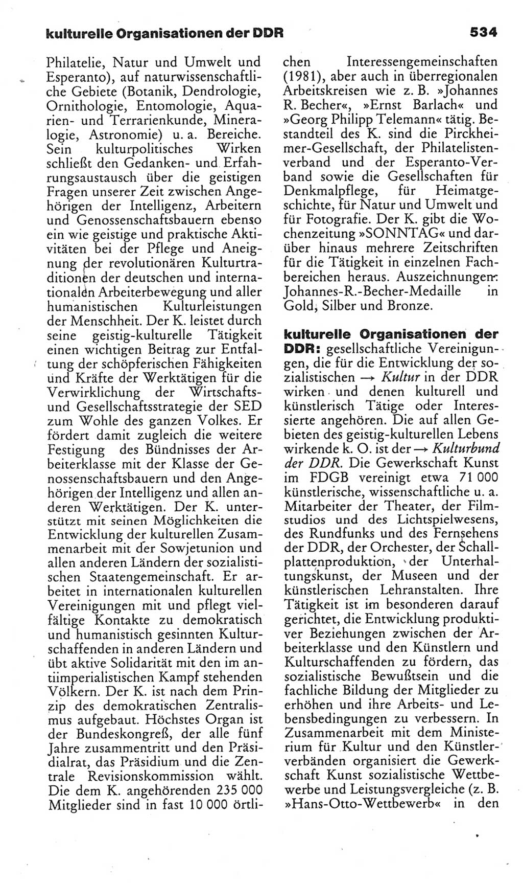 Kleines politisches Wörterbuch [Deutsche Demokratische Republik (DDR)] 1985, Seite 534 (Kl. pol. Wb. DDR 1985, S. 534)