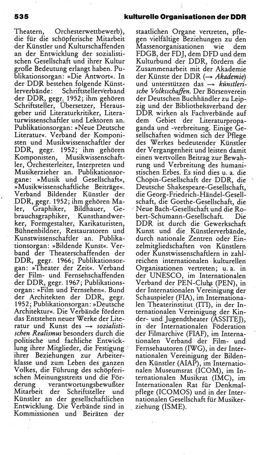 Kleines politisches Wörterbuch [Deutsche Demokratische Republik (DDR)] 1985, Seite 535 (Kl. pol. Wb. DDR 1985, S. 535)
