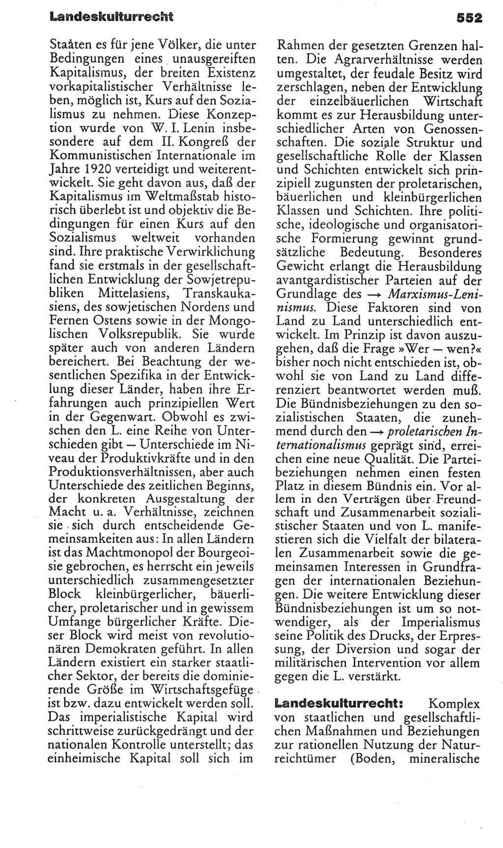 Kleines politisches Wörterbuch [Deutsche Demokratische Republik (DDR)] 1985, Seite 552 (Kl. pol. Wb. DDR 1985, S. 552)