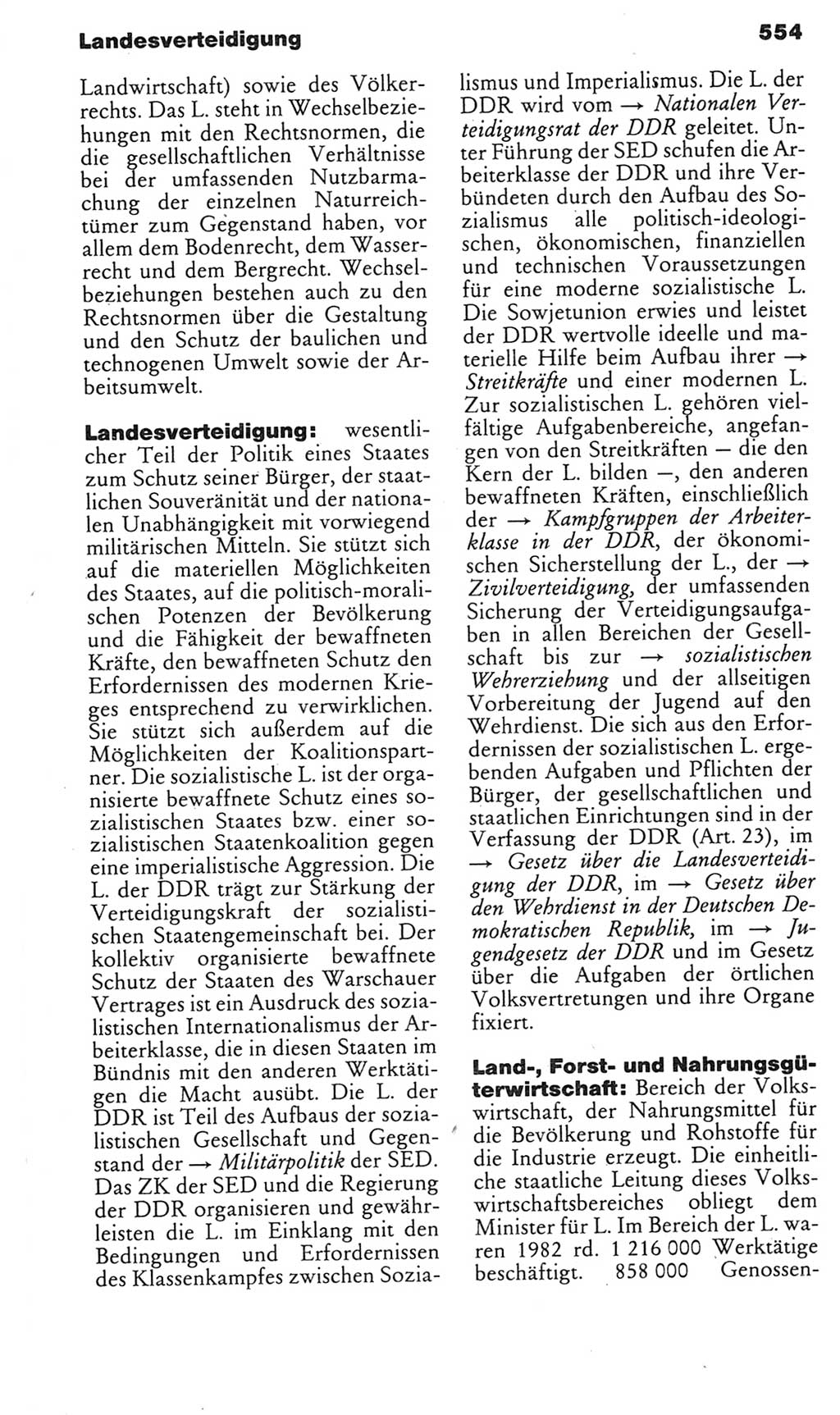 Kleines politisches Wörterbuch [Deutsche Demokratische Republik (DDR)] 1985, Seite 554 (Kl. pol. Wb. DDR 1985, S. 554)