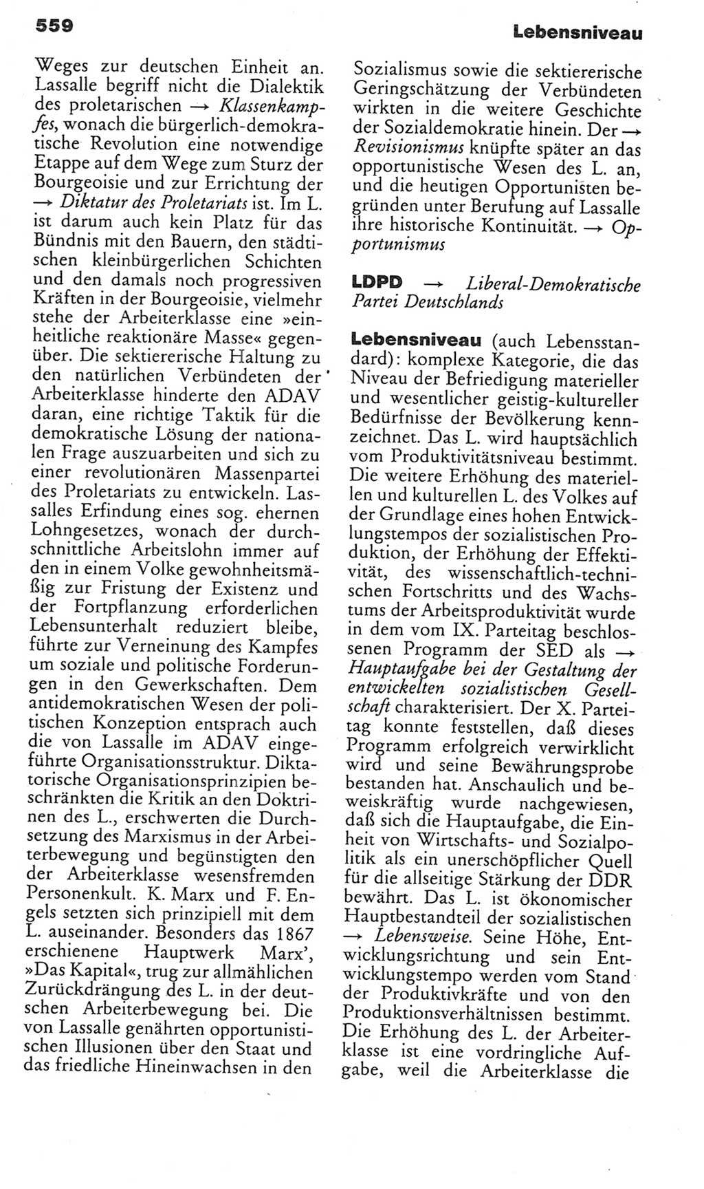 Kleines politisches Wörterbuch [Deutsche Demokratische Republik (DDR)] 1985, Seite 559 (Kl. pol. Wb. DDR 1985, S. 559)
