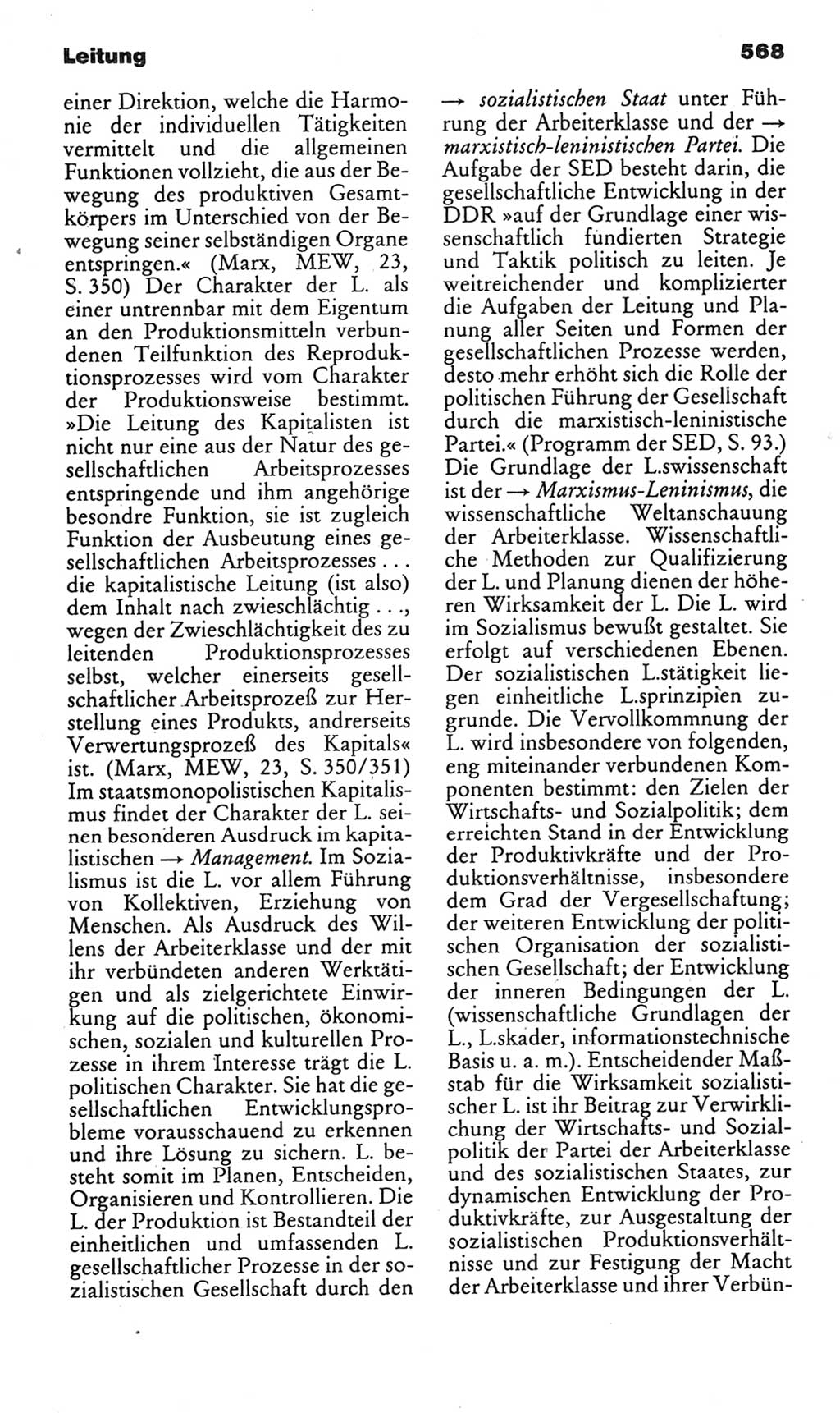 Kleines politisches Wörterbuch [Deutsche Demokratische Republik (DDR)] 1985, Seite 568 (Kl. pol. Wb. DDR 1985, S. 568)