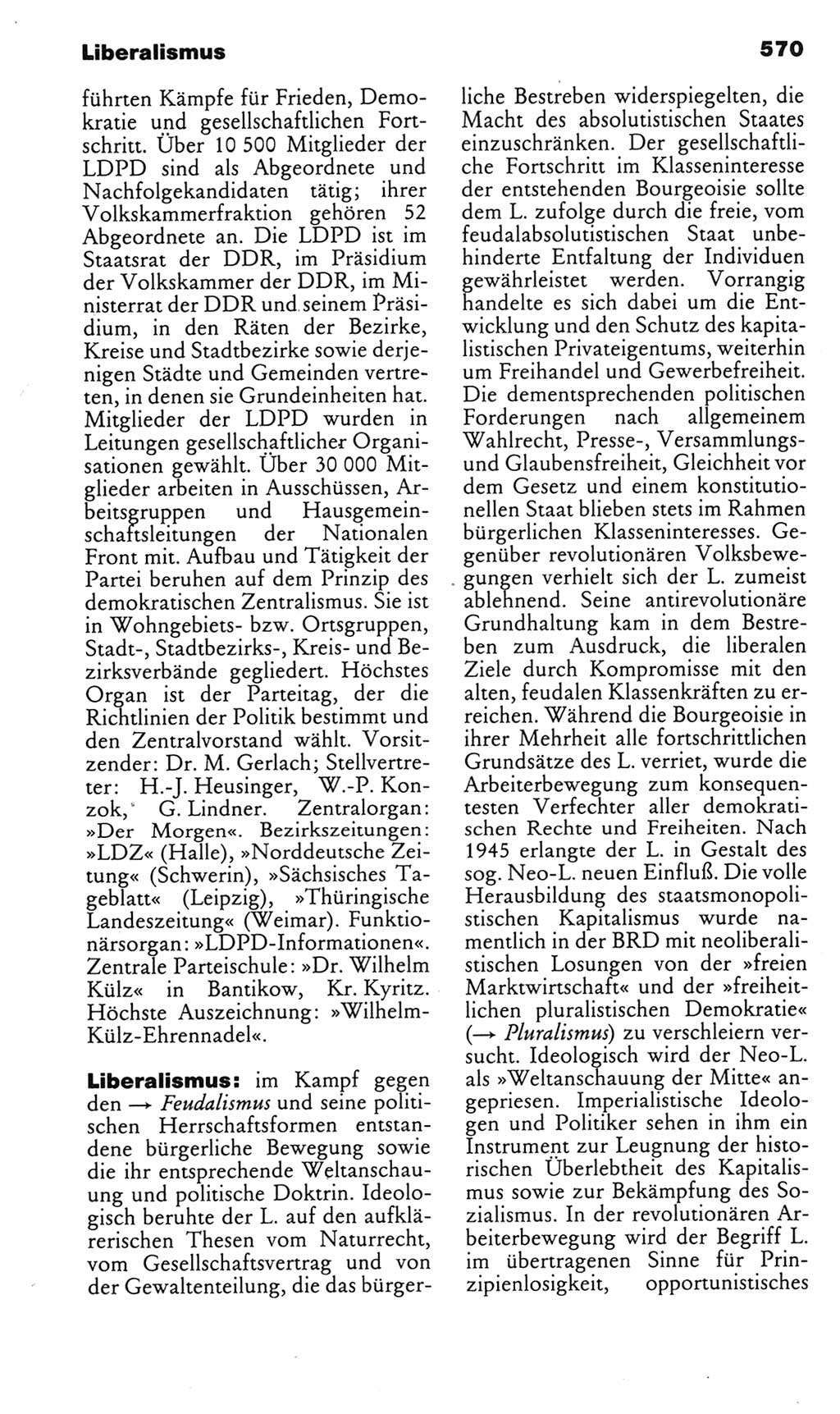 Kleines politisches Wörterbuch [Deutsche Demokratische Republik (DDR)] 1985, Seite 570 (Kl. pol. Wb. DDR 1985, S. 570)