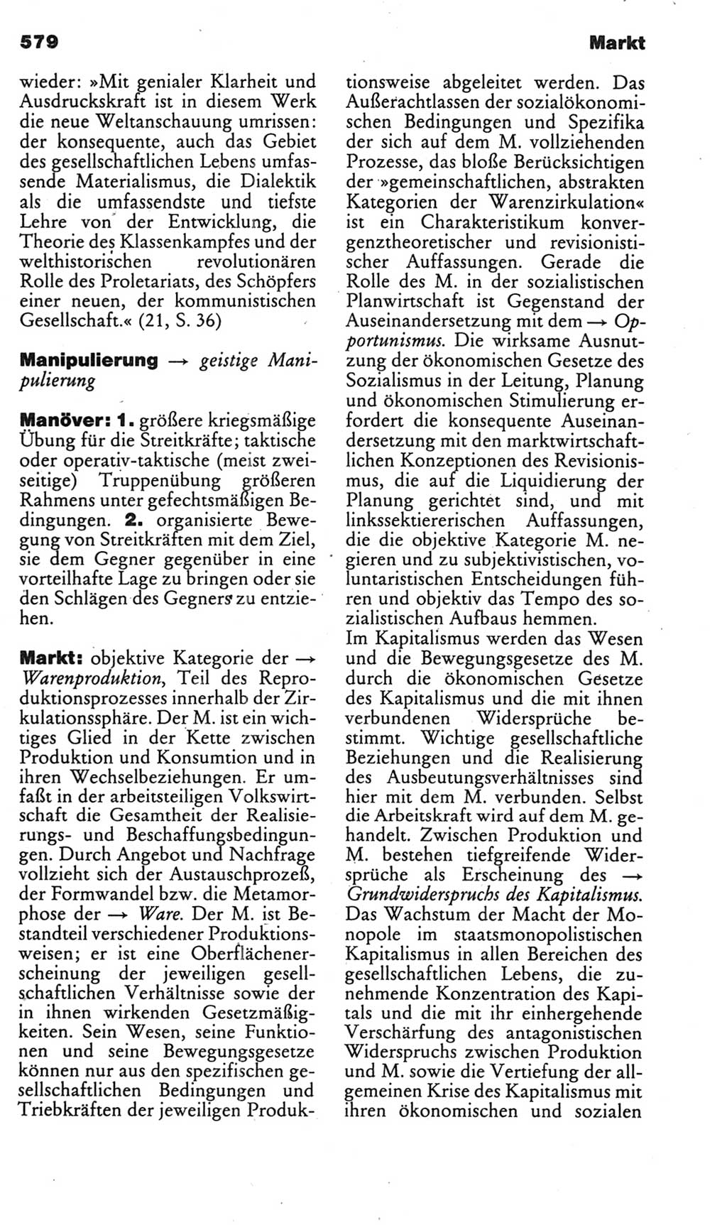 Kleines politisches Wörterbuch [Deutsche Demokratische Republik (DDR)] 1985, Seite 579 (Kl. pol. Wb. DDR 1985, S. 579)