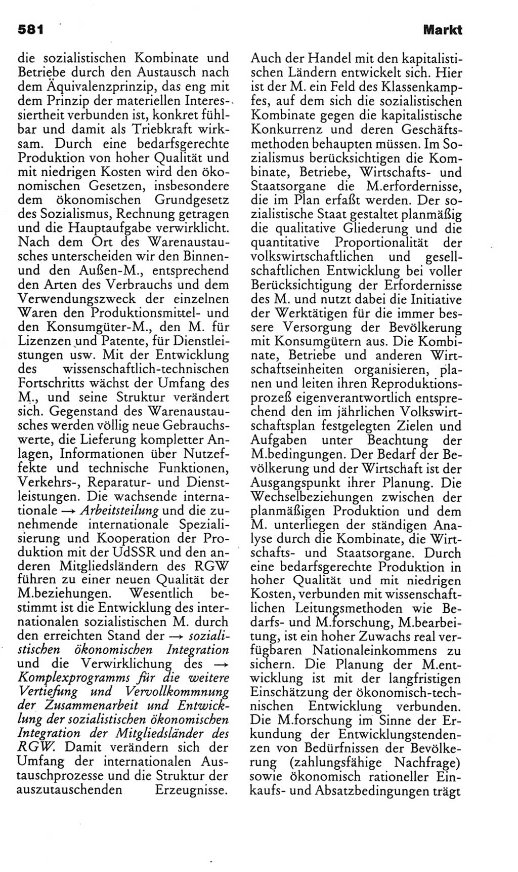 Kleines politisches Wörterbuch [Deutsche Demokratische Republik (DDR)] 1985, Seite 581 (Kl. pol. Wb. DDR 1985, S. 581)