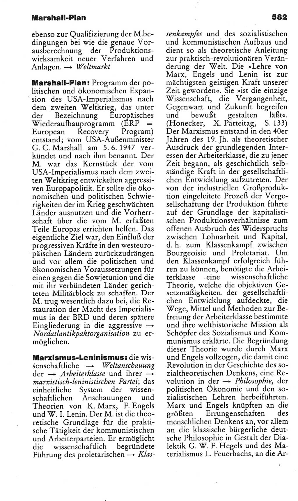 Kleines politisches Wörterbuch [Deutsche Demokratische Republik (DDR)] 1985, Seite 582 (Kl. pol. Wb. DDR 1985, S. 582)