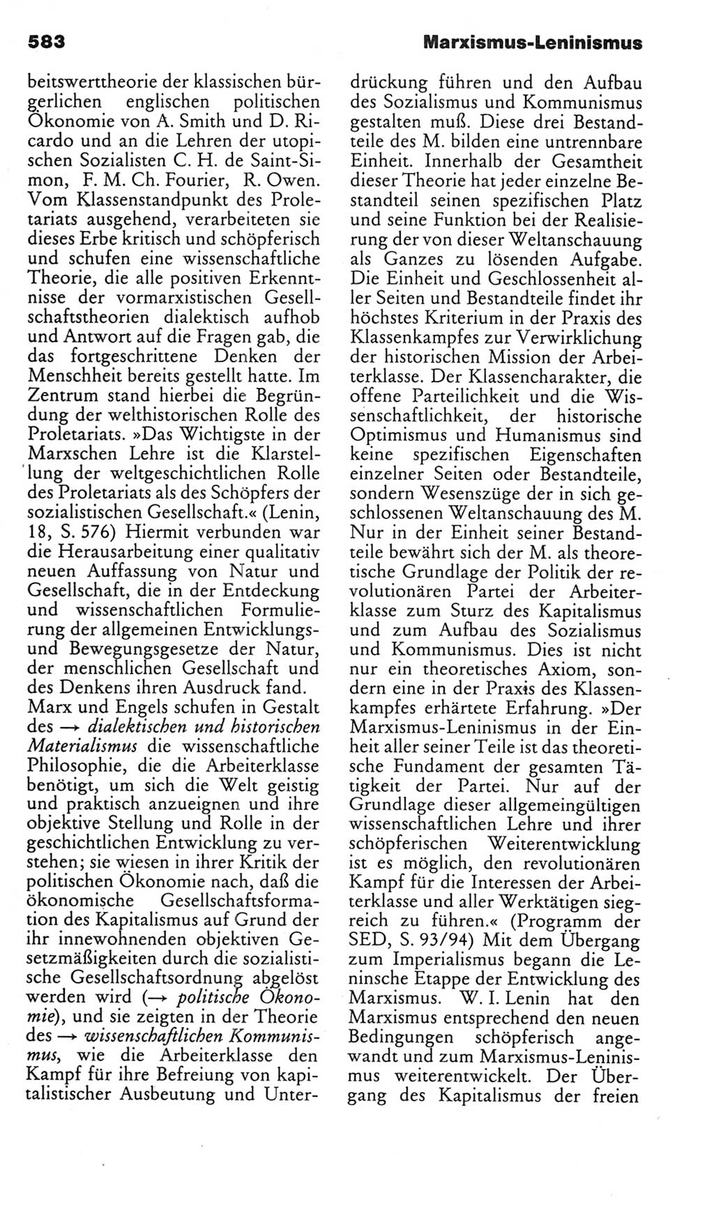 Kleines politisches Wörterbuch [Deutsche Demokratische Republik (DDR)] 1985, Seite 583 (Kl. pol. Wb. DDR 1985, S. 583)