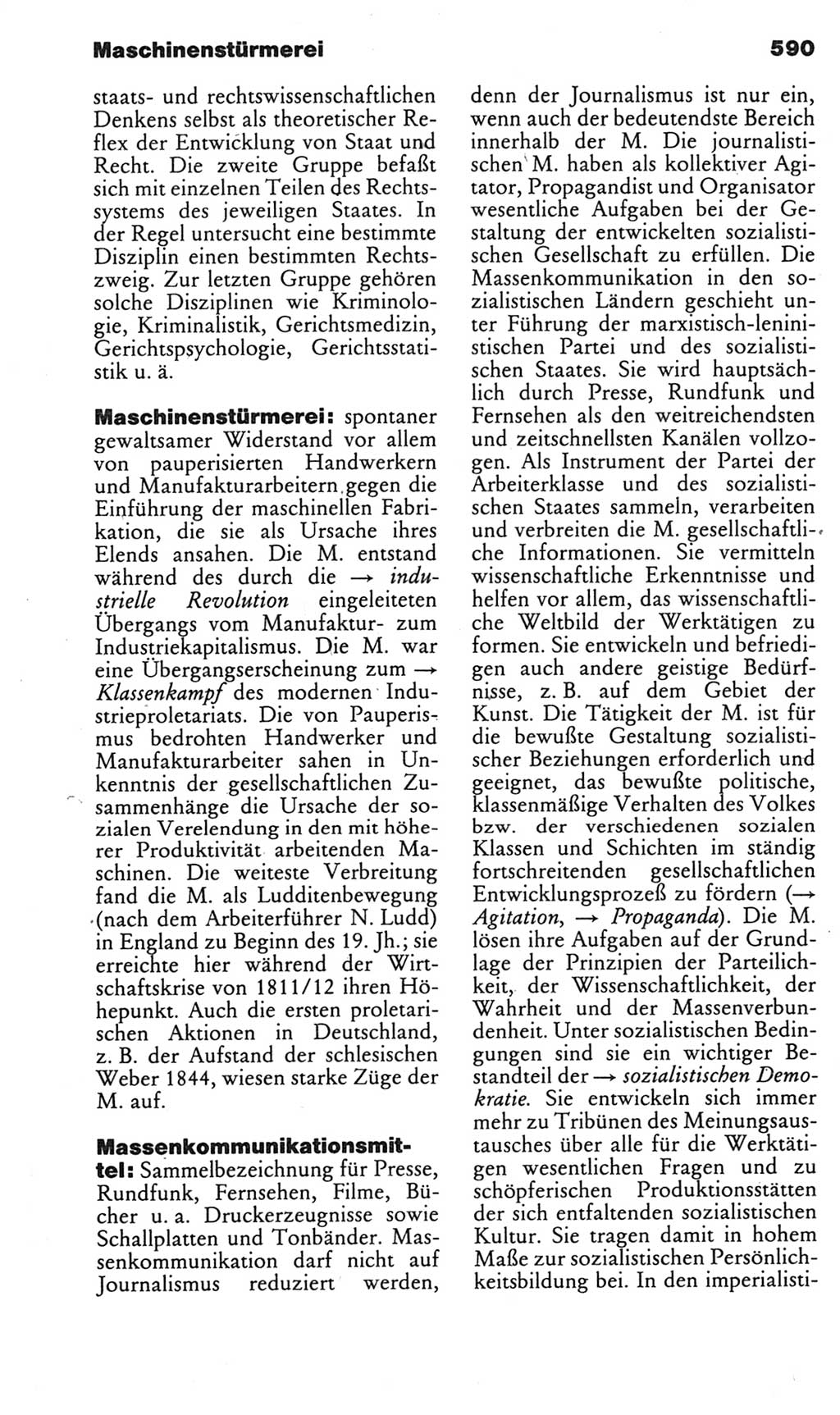 Kleines politisches Wörterbuch [Deutsche Demokratische Republik (DDR)] 1985, Seite 590 (Kl. pol. Wb. DDR 1985, S. 590)