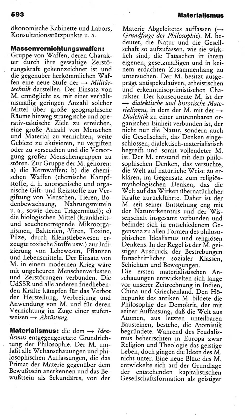Kleines politisches Wörterbuch [Deutsche Demokratische Republik (DDR)] 1985, Seite 593 (Kl. pol. Wb. DDR 1985, S. 593)