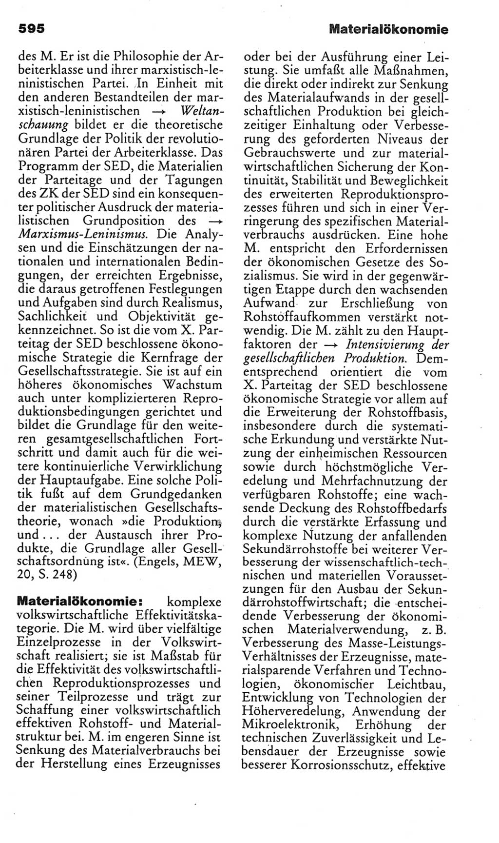 Kleines politisches Wörterbuch [Deutsche Demokratische Republik (DDR)] 1985, Seite 595 (Kl. pol. Wb. DDR 1985, S. 595)