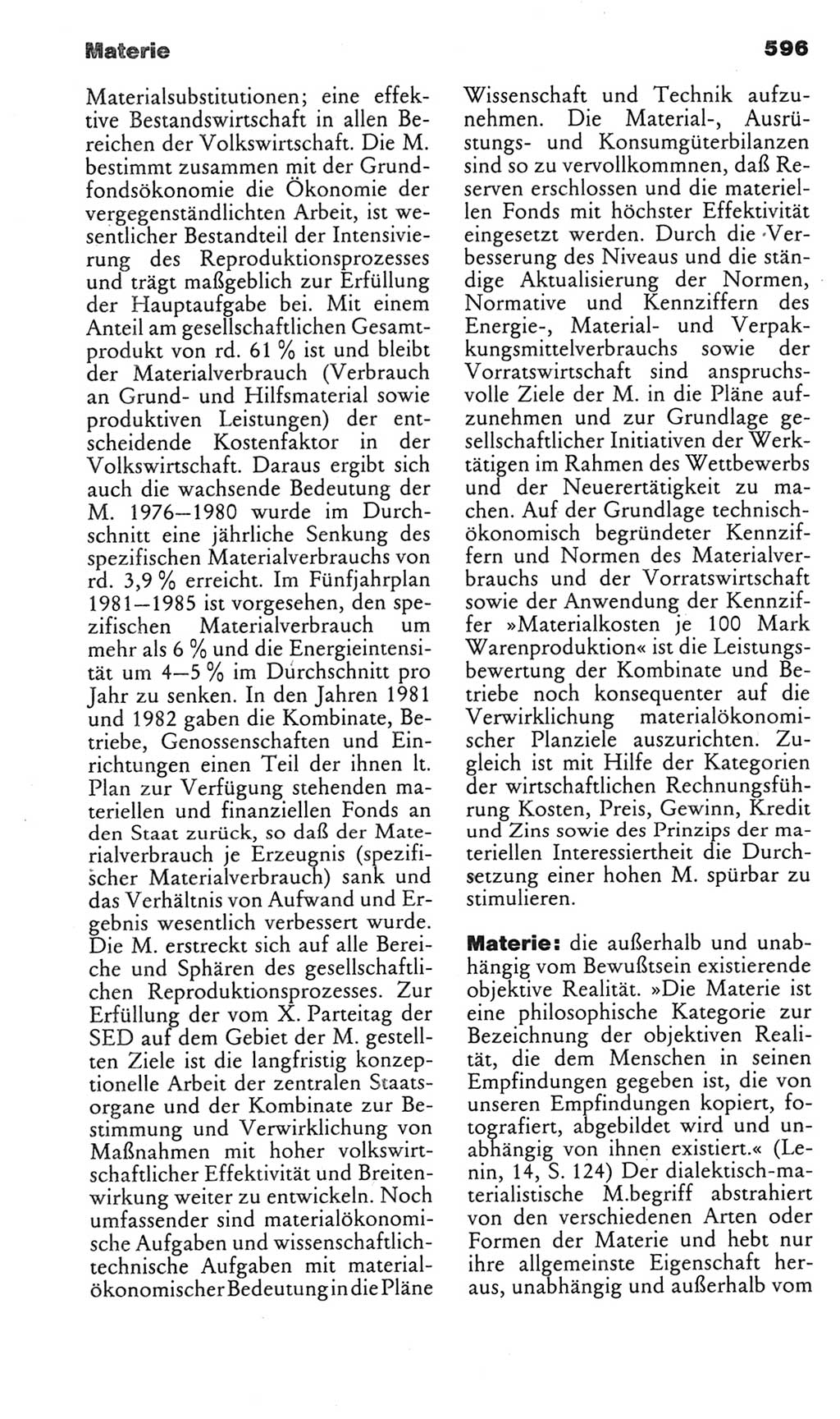 Kleines politisches Wörterbuch [Deutsche Demokratische Republik (DDR)] 1985, Seite 596 (Kl. pol. Wb. DDR 1985, S. 596)