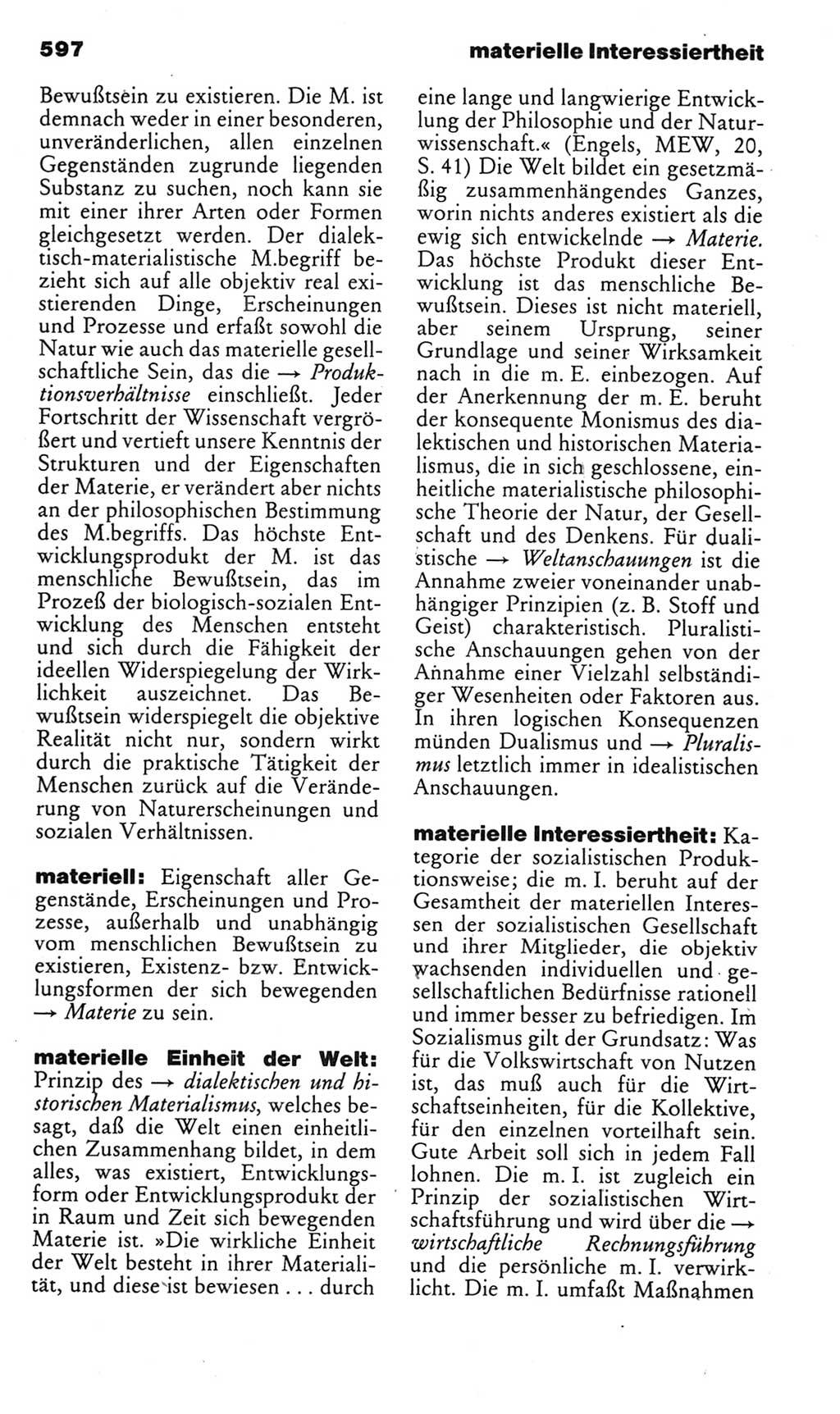 Kleines politisches Wörterbuch [Deutsche Demokratische Republik (DDR)] 1985, Seite 597 (Kl. pol. Wb. DDR 1985, S. 597)