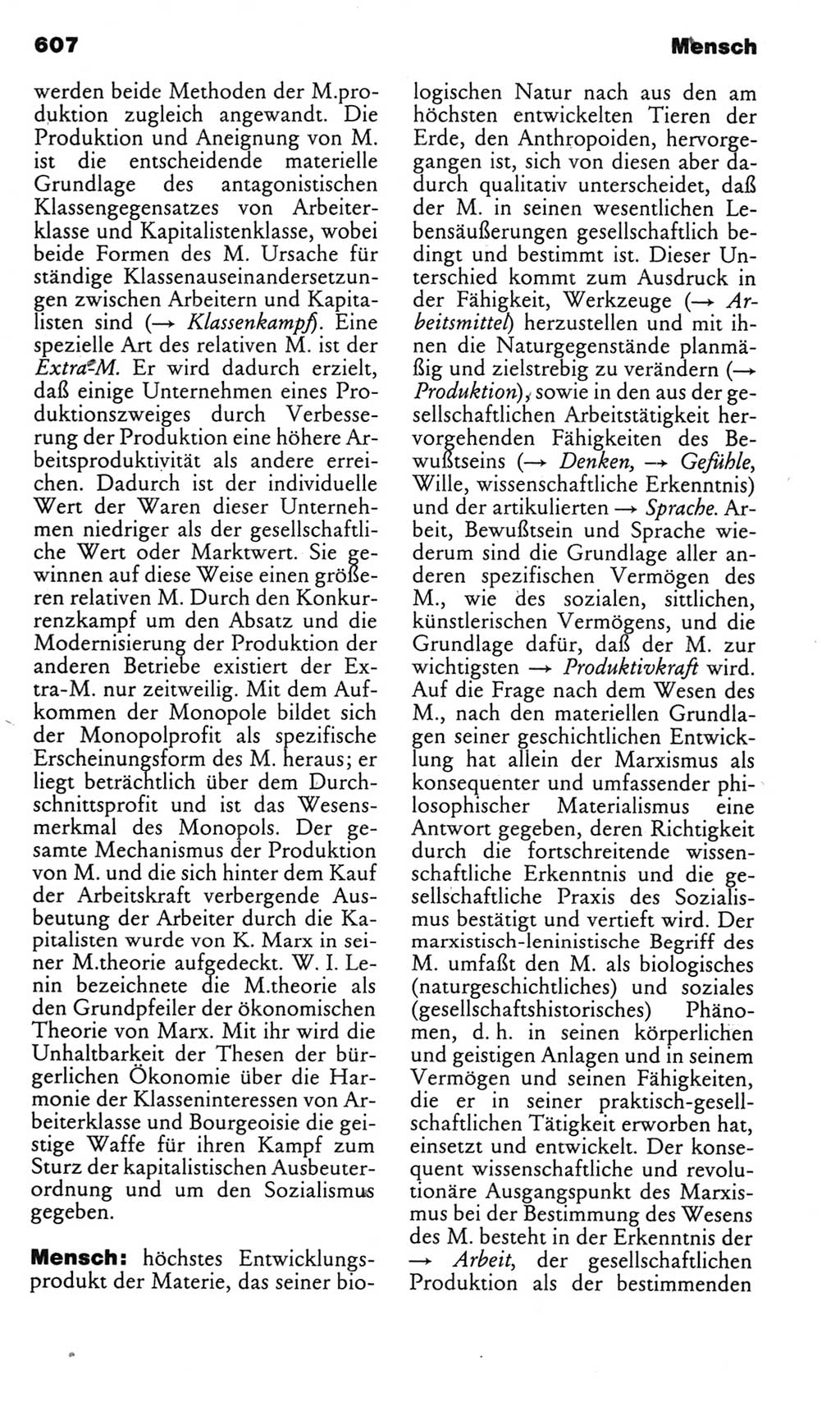 Kleines politisches Wörterbuch [Deutsche Demokratische Republik (DDR)] 1985, Seite 607 (Kl. pol. Wb. DDR 1985, S. 607)