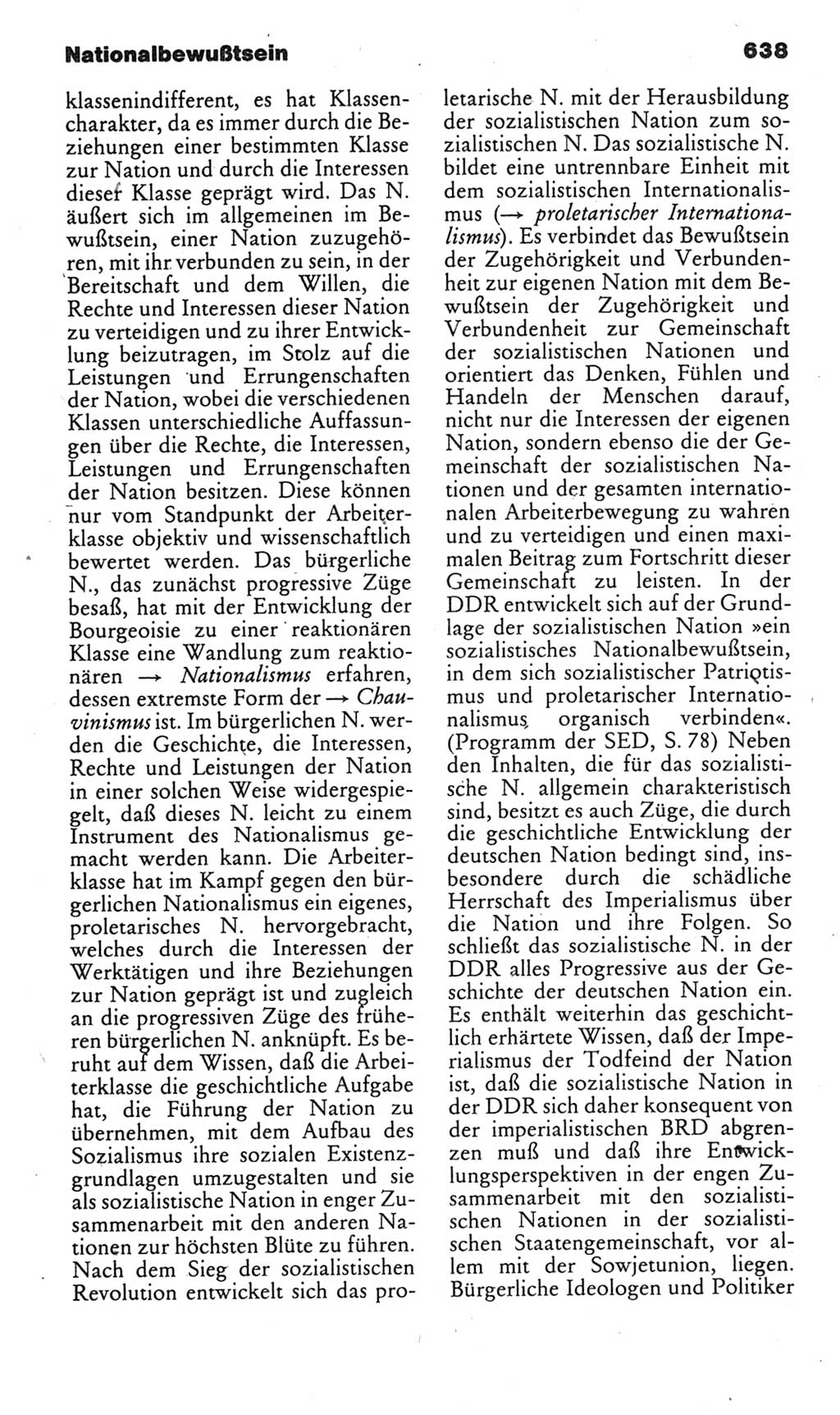 Kleines politisches Wörterbuch [Deutsche Demokratische Republik (DDR)] 1985, Seite 638 (Kl. pol. Wb. DDR 1985, S. 638)