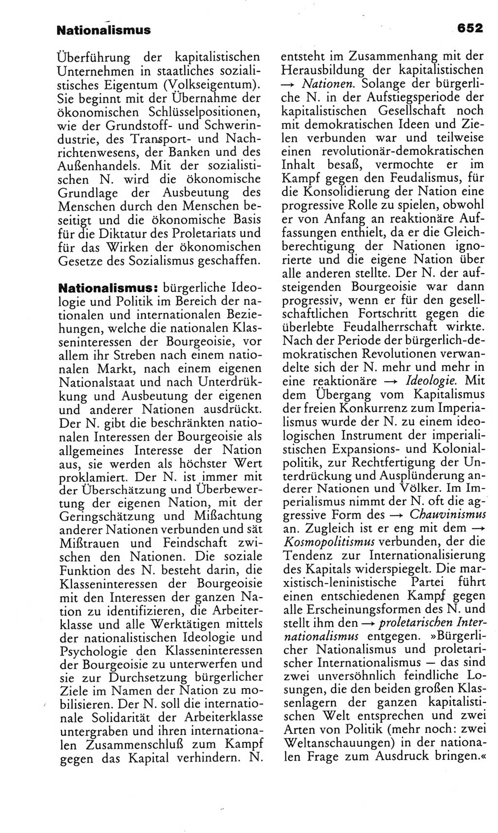 Kleines politisches Wörterbuch [Deutsche Demokratische Republik (DDR)] 1985, Seite 652 (Kl. pol. Wb. DDR 1985, S. 652)
