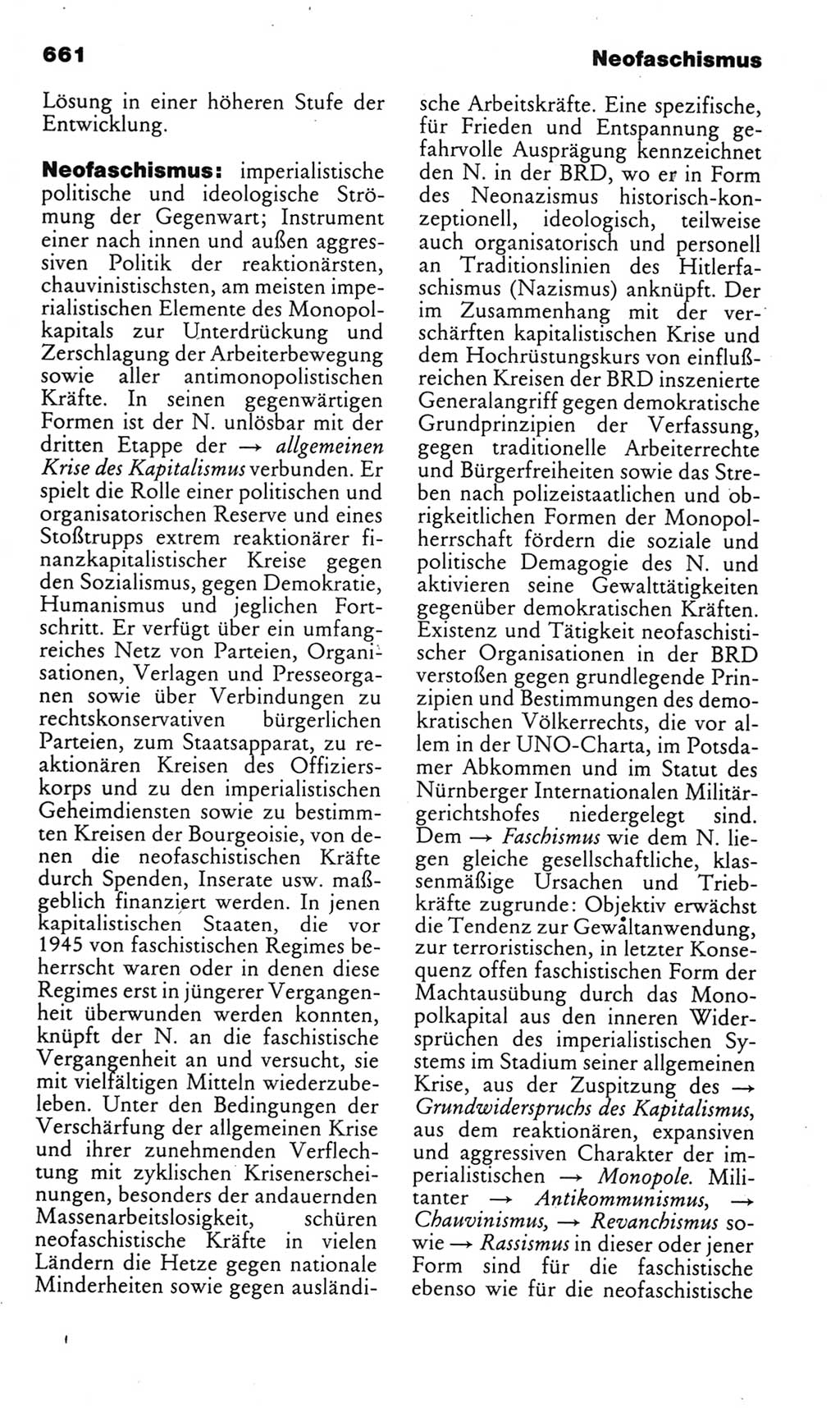 Kleines politisches Wörterbuch [Deutsche Demokratische Republik (DDR)] 1985, Seite 661 (Kl. pol. Wb. DDR 1985, S. 661)