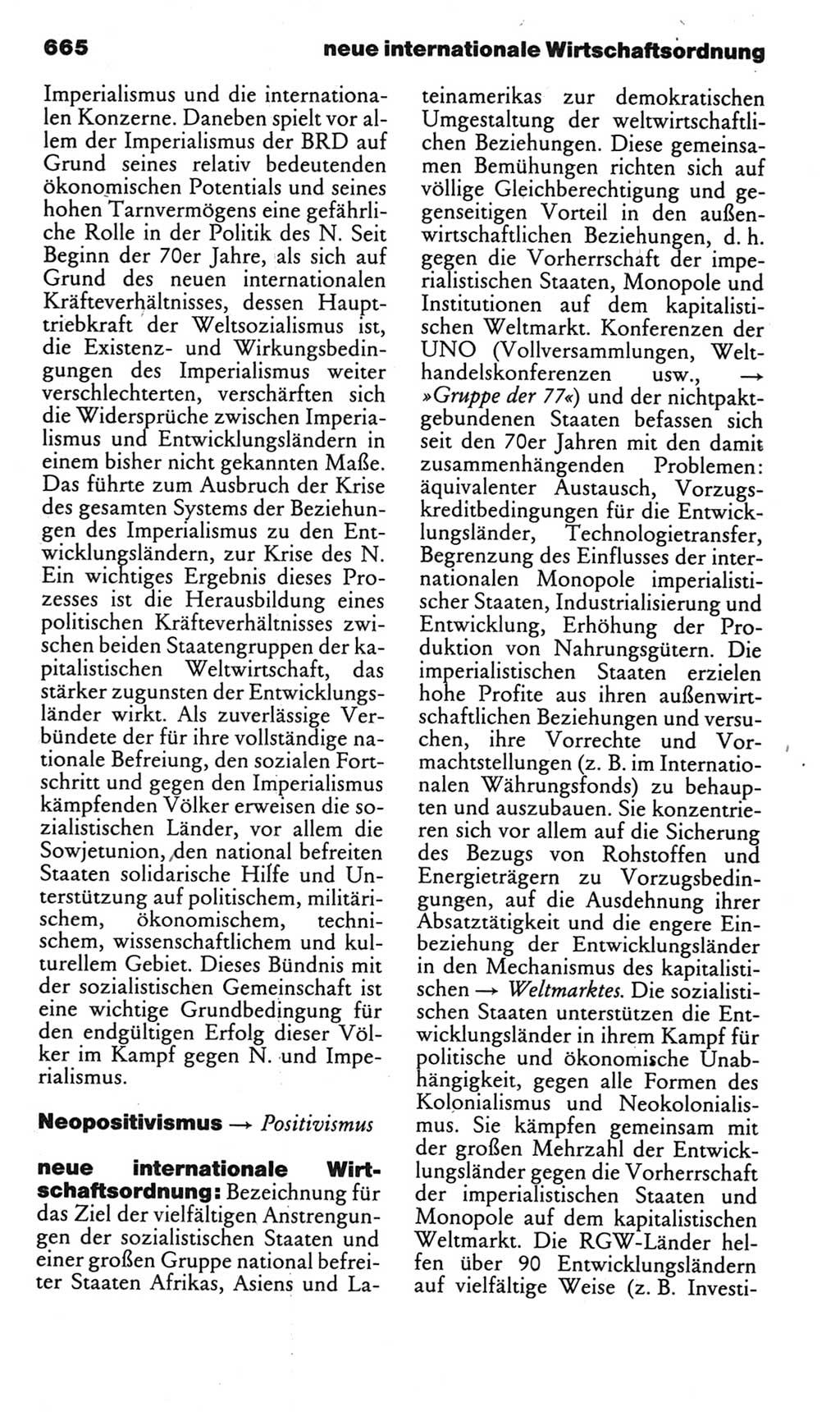 Kleines politisches Wörterbuch [Deutsche Demokratische Republik (DDR)] 1985, Seite 665 (Kl. pol. Wb. DDR 1985, S. 665)