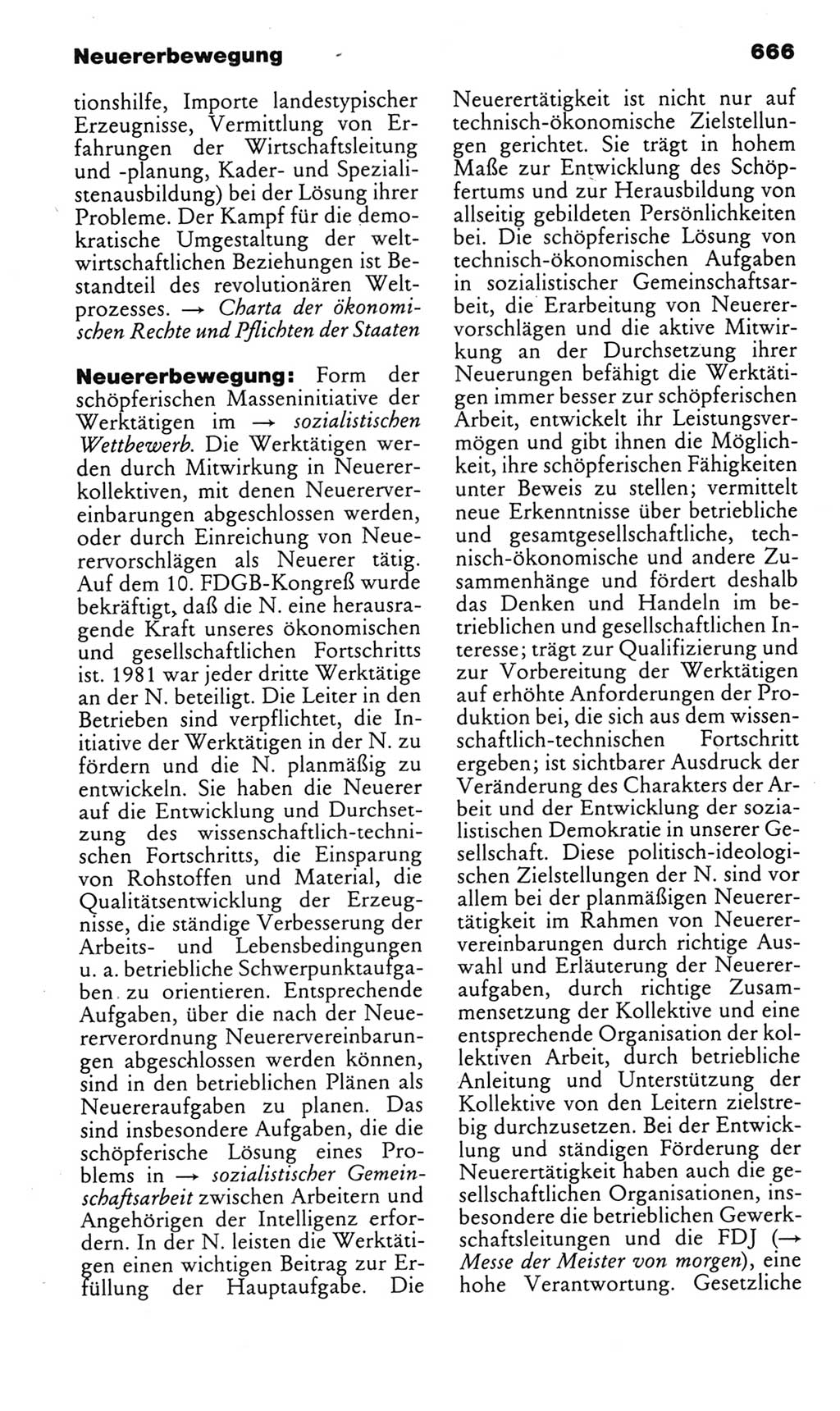 Kleines politisches Wörterbuch [Deutsche Demokratische Republik (DDR)] 1985, Seite 666 (Kl. pol. Wb. DDR 1985, S. 666)