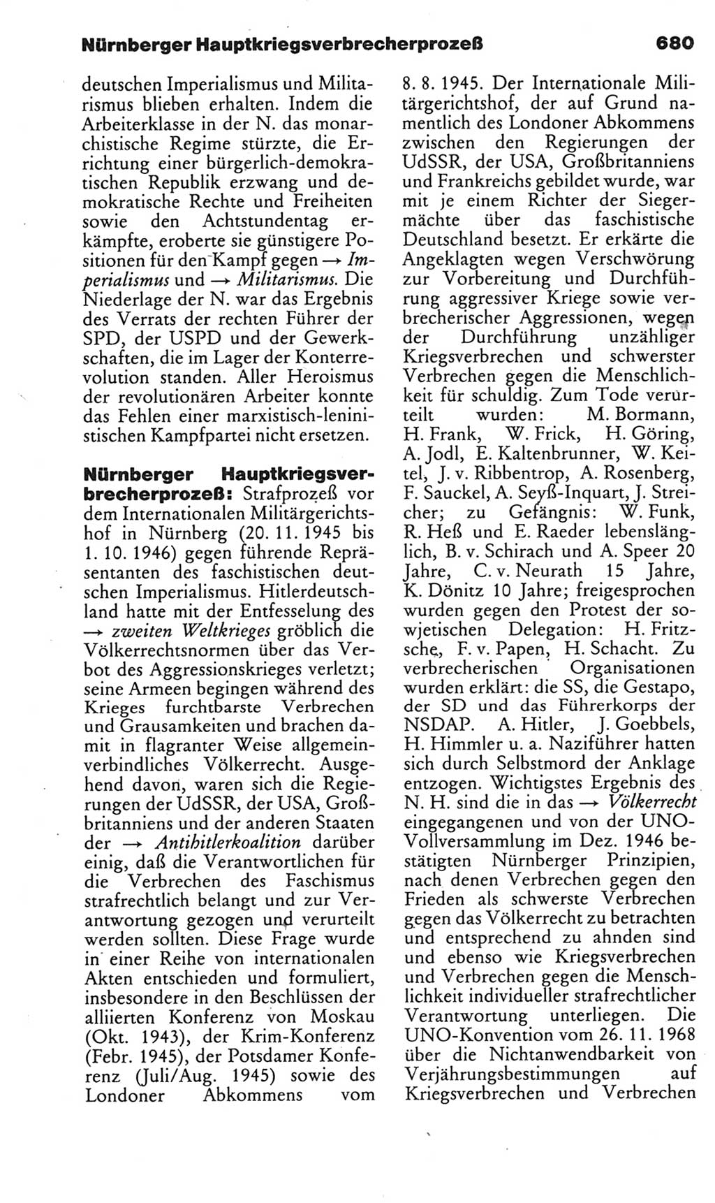 Kleines politisches Wörterbuch [Deutsche Demokratische Republik (DDR)] 1985, Seite 680 (Kl. pol. Wb. DDR 1985, S. 680)