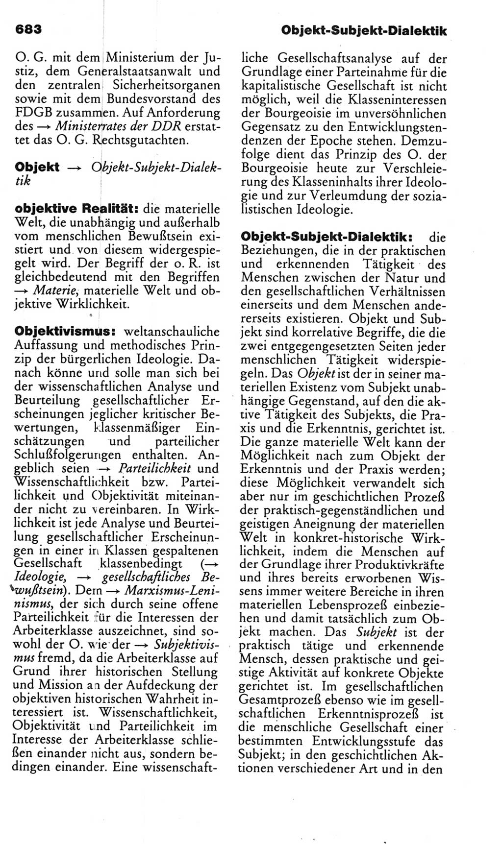 Kleines politisches Wörterbuch [Deutsche Demokratische Republik (DDR)] 1985, Seite 683 (Kl. pol. Wb. DDR 1985, S. 683)