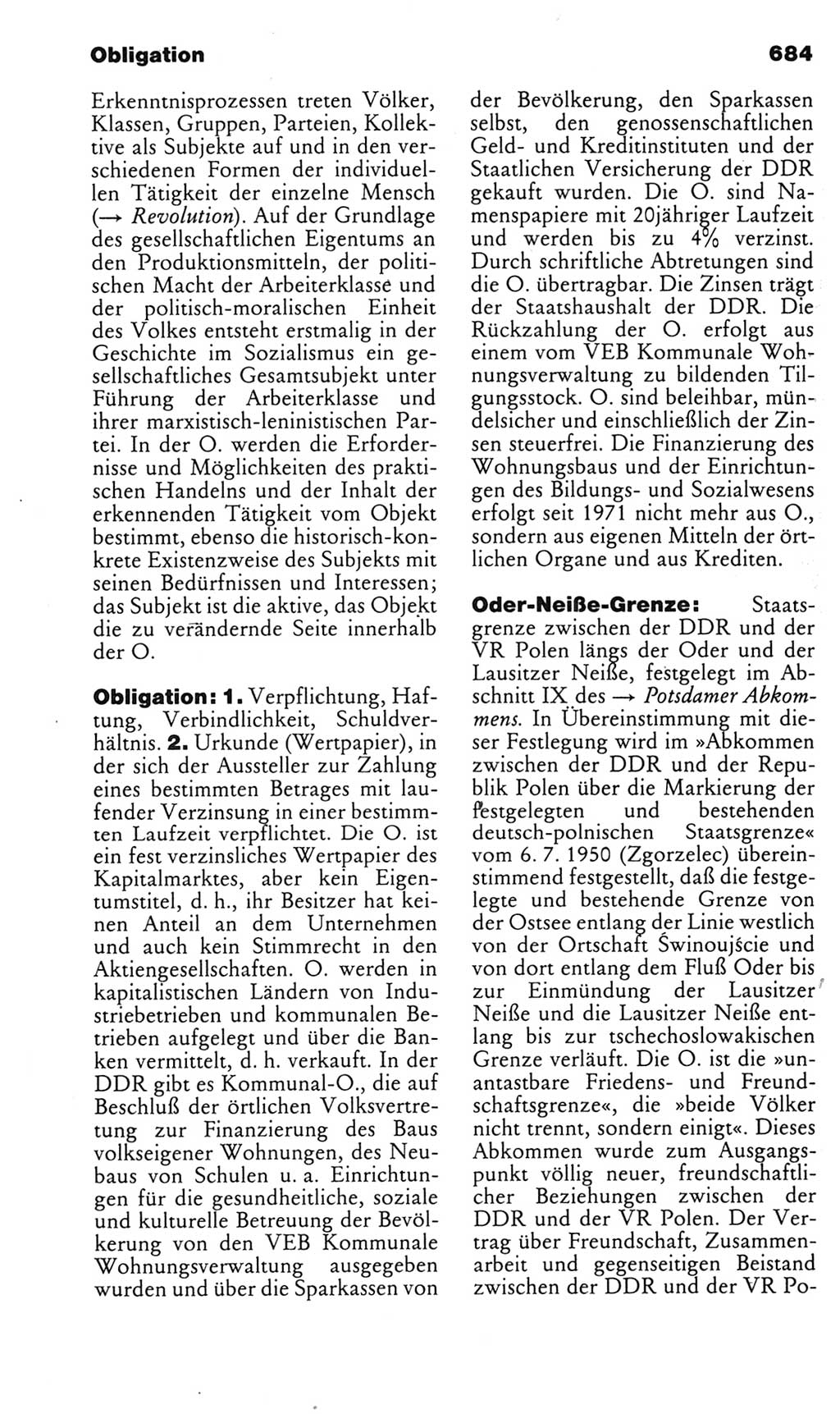 Kleines politisches Wörterbuch [Deutsche Demokratische Republik (DDR)] 1985, Seite 684 (Kl. pol. Wb. DDR 1985, S. 684)