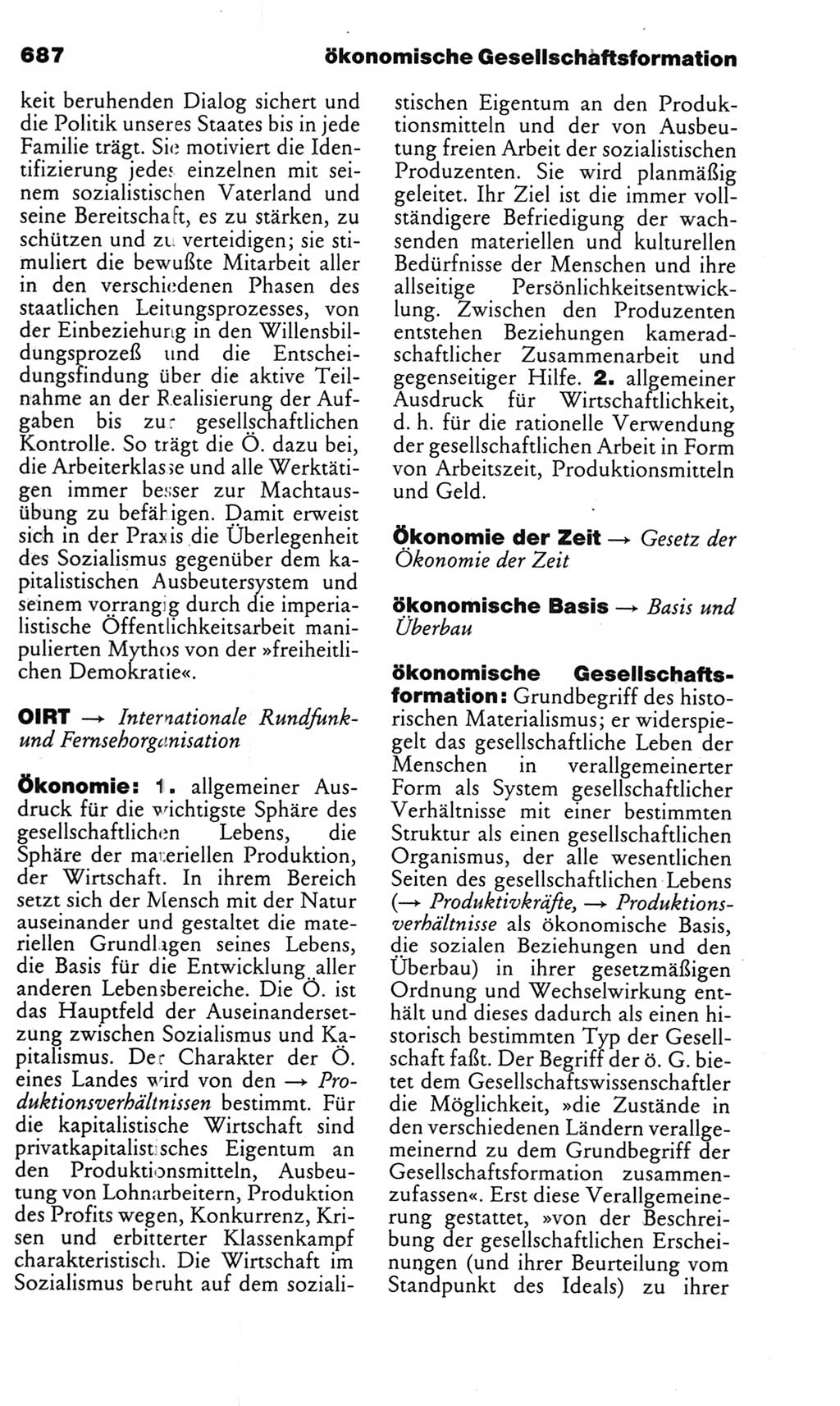 Kleines politisches Wörterbuch [Deutsche Demokratische Republik (DDR)] 1985, Seite 687 (Kl. pol. Wb. DDR 1985, S. 687)