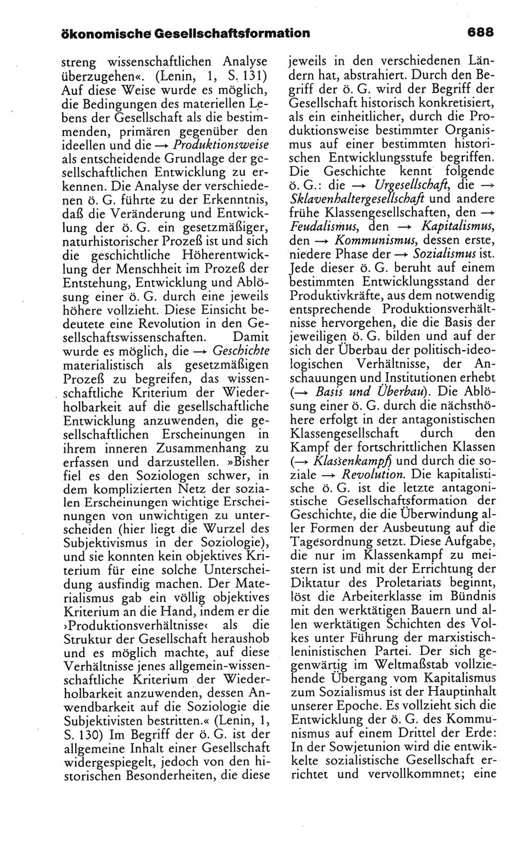 Kleines politisches Wörterbuch [Deutsche Demokratische Republik (DDR)] 1985, Seite 688 (Kl. pol. Wb. DDR 1985, S. 688)