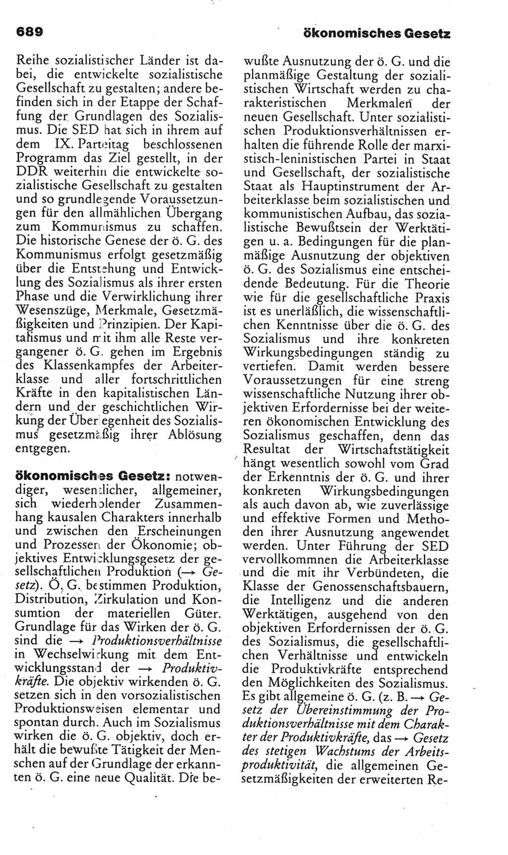 Kleines politisches Wörterbuch [Deutsche Demokratische Republik (DDR)] 1985, Seite 689 (Kl. pol. Wb. DDR 1985, S. 689)