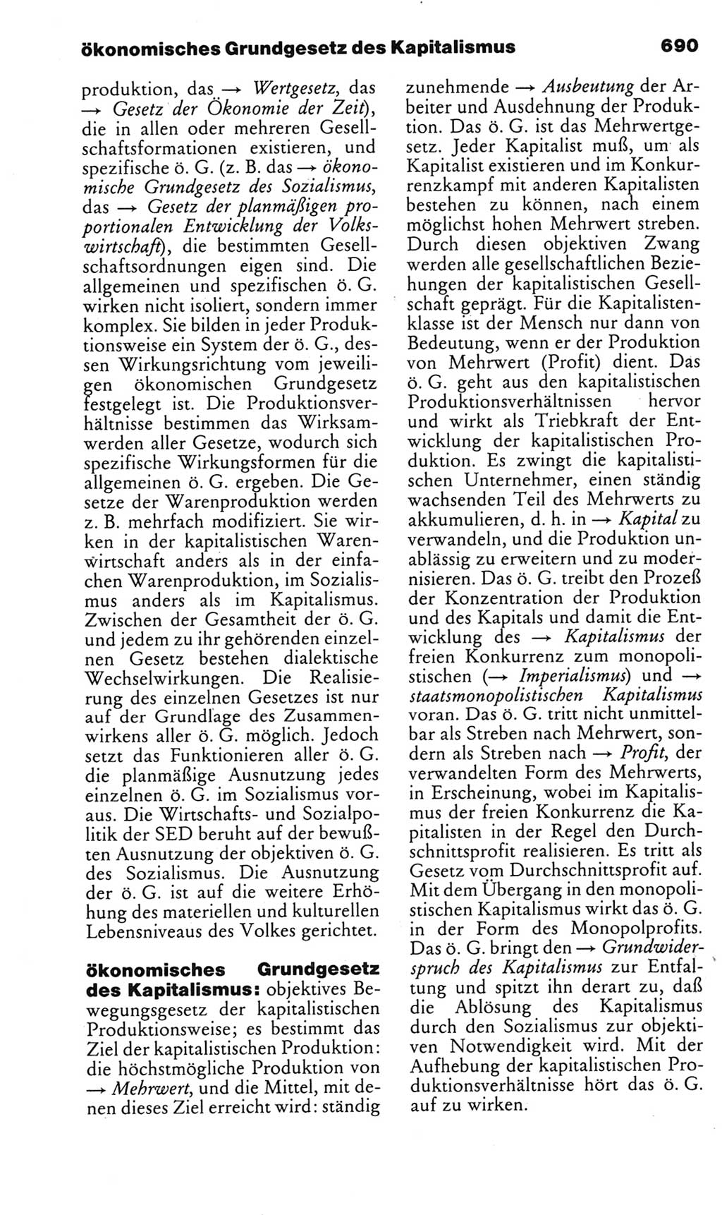 Kleines politisches Wörterbuch [Deutsche Demokratische Republik (DDR)] 1985, Seite 690 (Kl. pol. Wb. DDR 1985, S. 690)