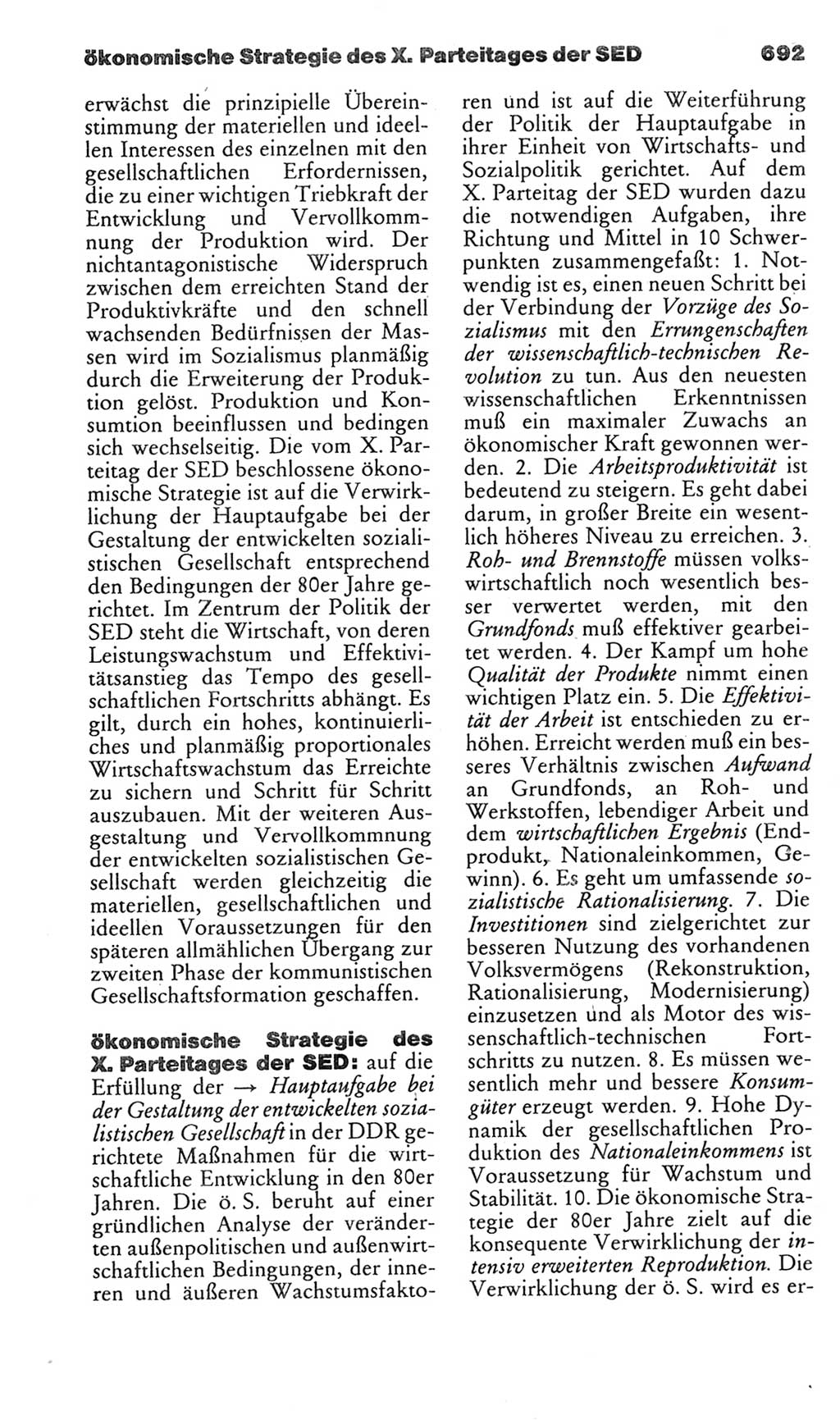 Kleines politisches Wörterbuch [Deutsche Demokratische Republik (DDR)] 1985, Seite 692 (Kl. pol. Wb. DDR 1985, S. 692)