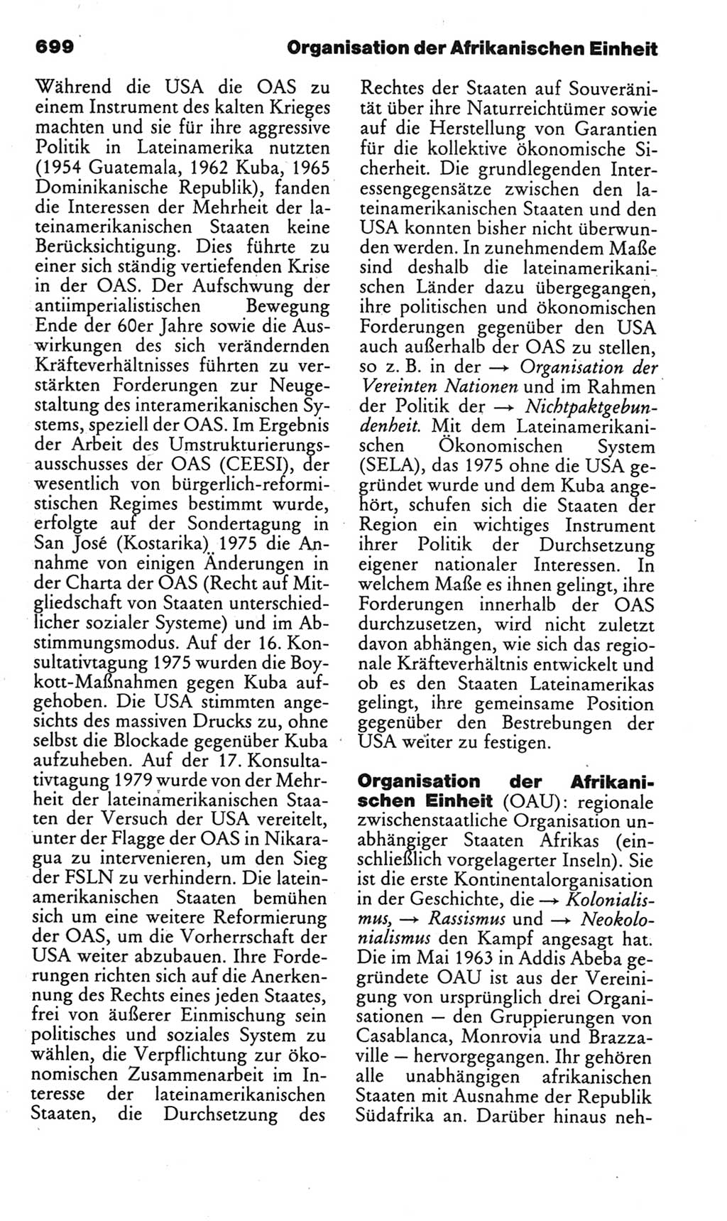 Kleines politisches Wörterbuch [Deutsche Demokratische Republik (DDR)] 1985, Seite 699 (Kl. pol. Wb. DDR 1985, S. 699)