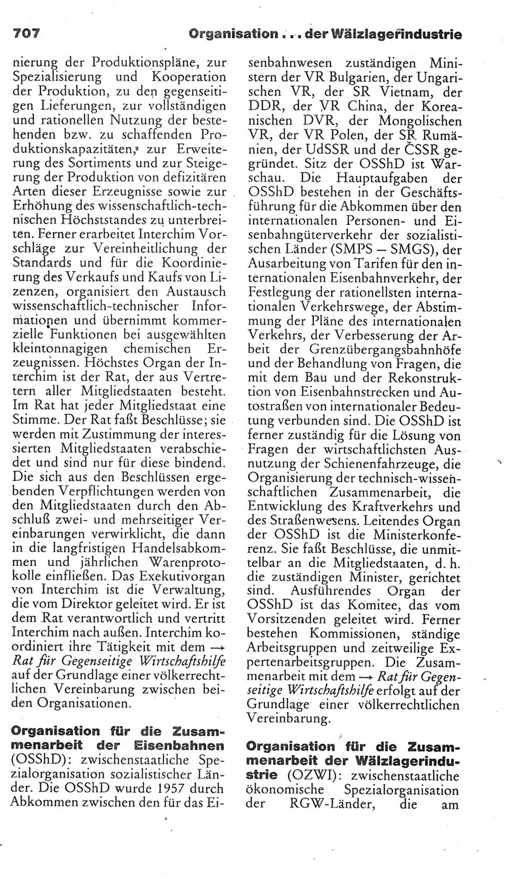 Kleines politisches Wörterbuch [Deutsche Demokratische Republik (DDR)] 1985, Seite 707 (Kl. pol. Wb. DDR 1985, S. 707)