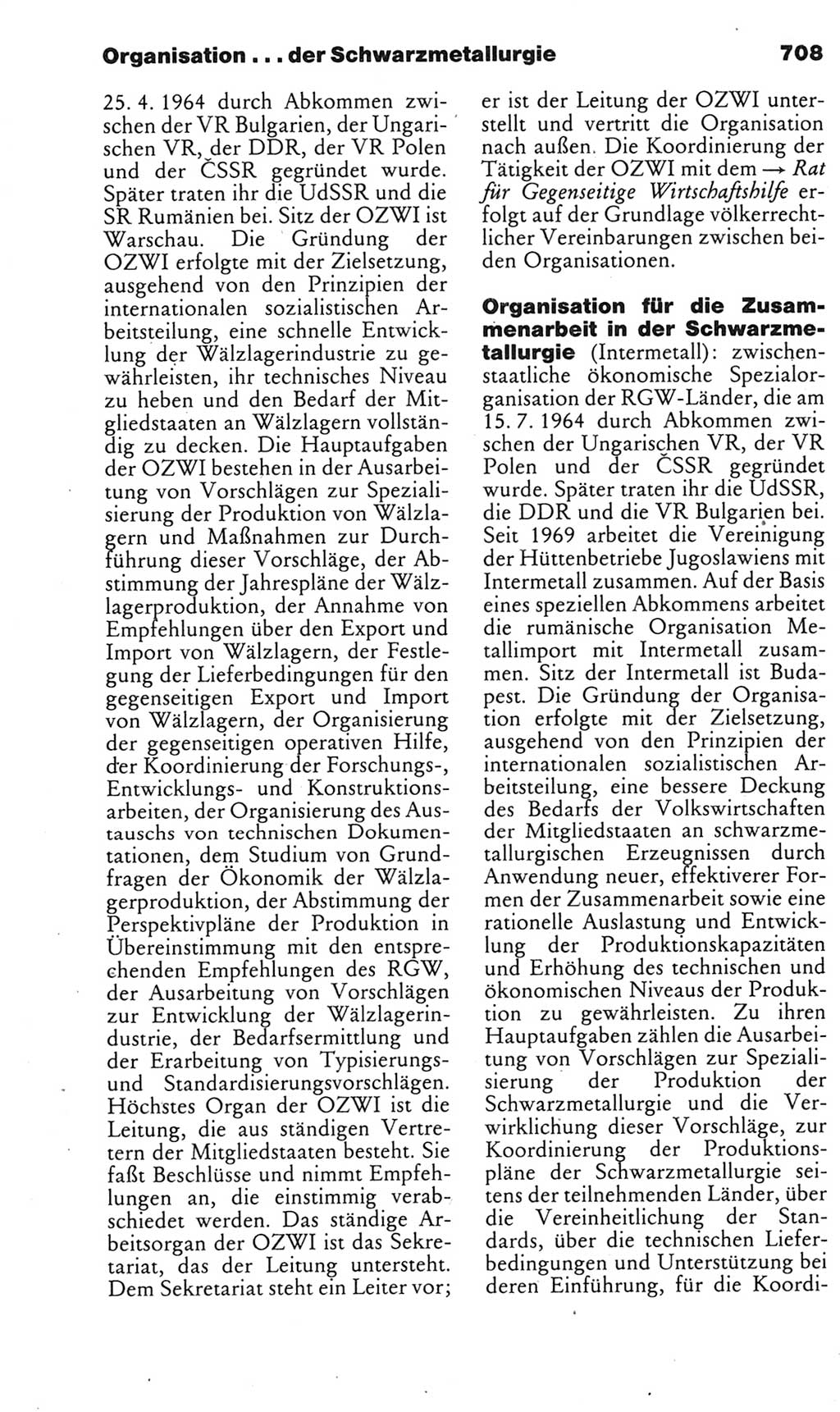 Kleines politisches Wörterbuch [Deutsche Demokratische Republik (DDR)] 1985, Seite 708 (Kl. pol. Wb. DDR 1985, S. 708)